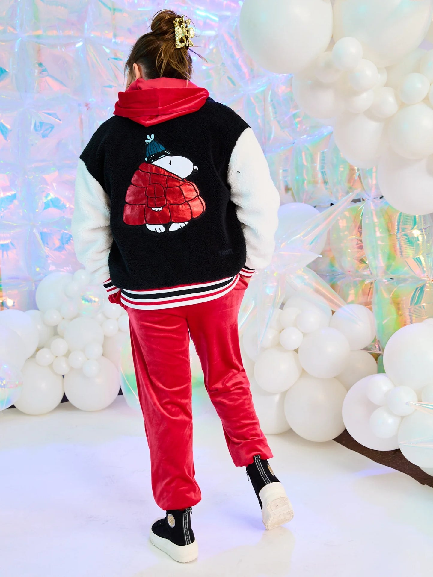 X Snoopy Girls Sherpa Jacket, Sizes XS - XLP