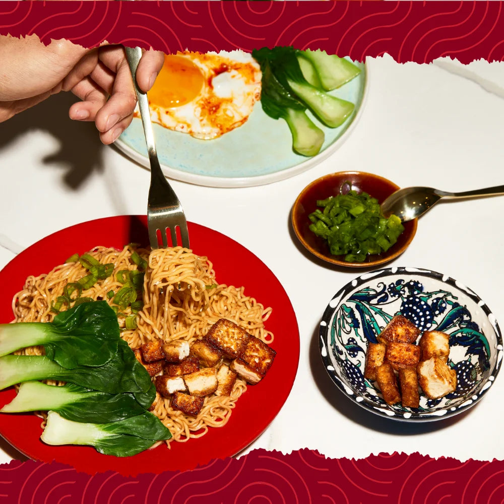 Tainan Thin Noodle with Original Sauce (12 Packs), Premium Air Dried Noodles