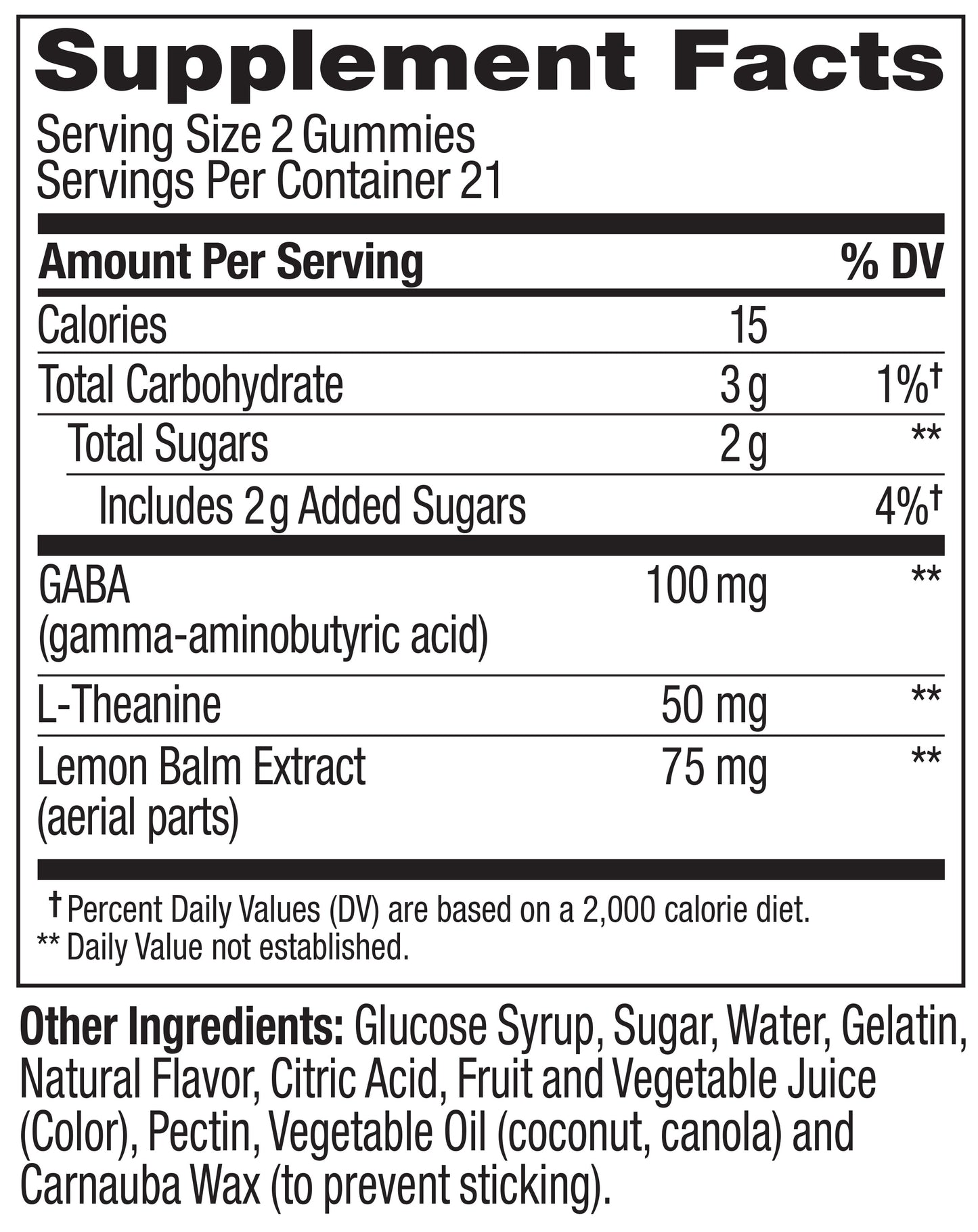 Goodbye Stress Gummy, Stress Support, GABA, L-Theanine, Lemon Balm, Chamomile, Berry, 42 Ct