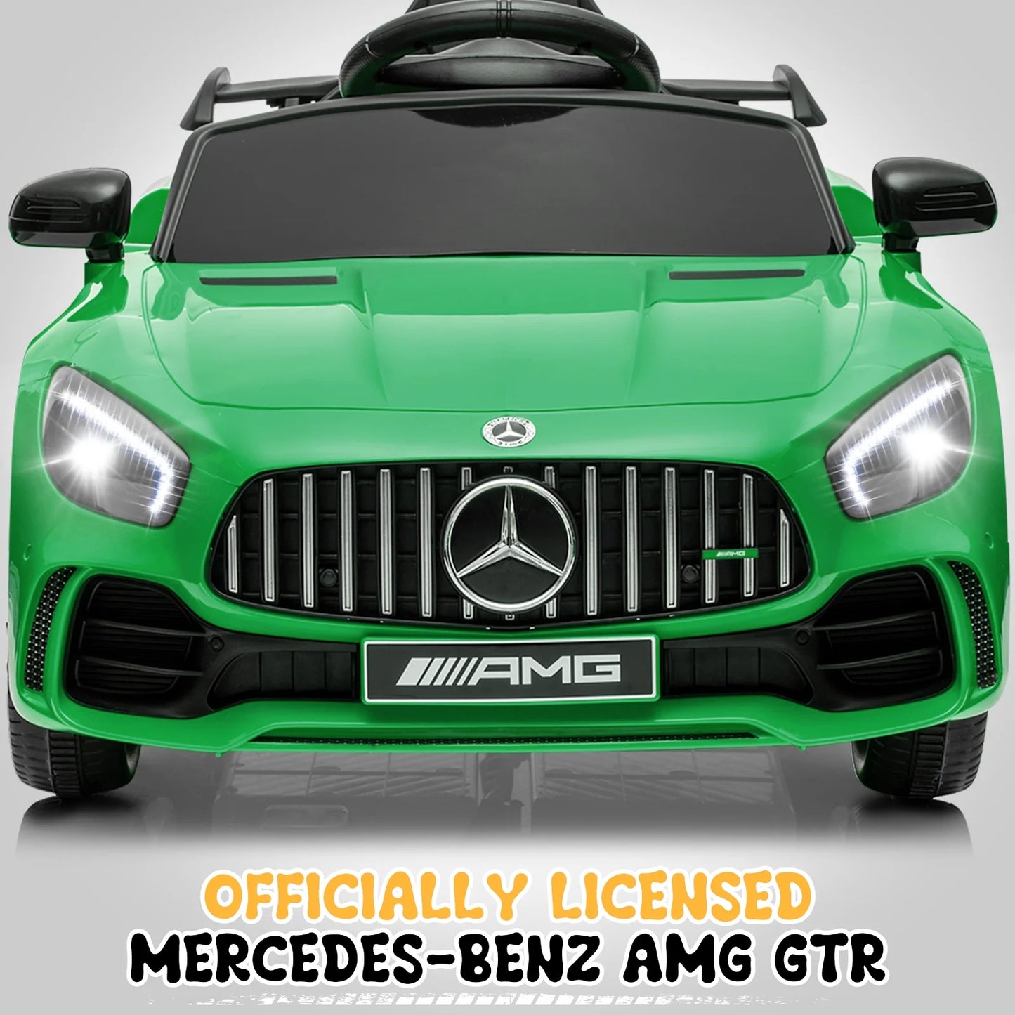 12V Licensed Mercedes-Benz Electric Ride on Cars Toys for Kids, Power Wheels with Parent Remote Control, Green