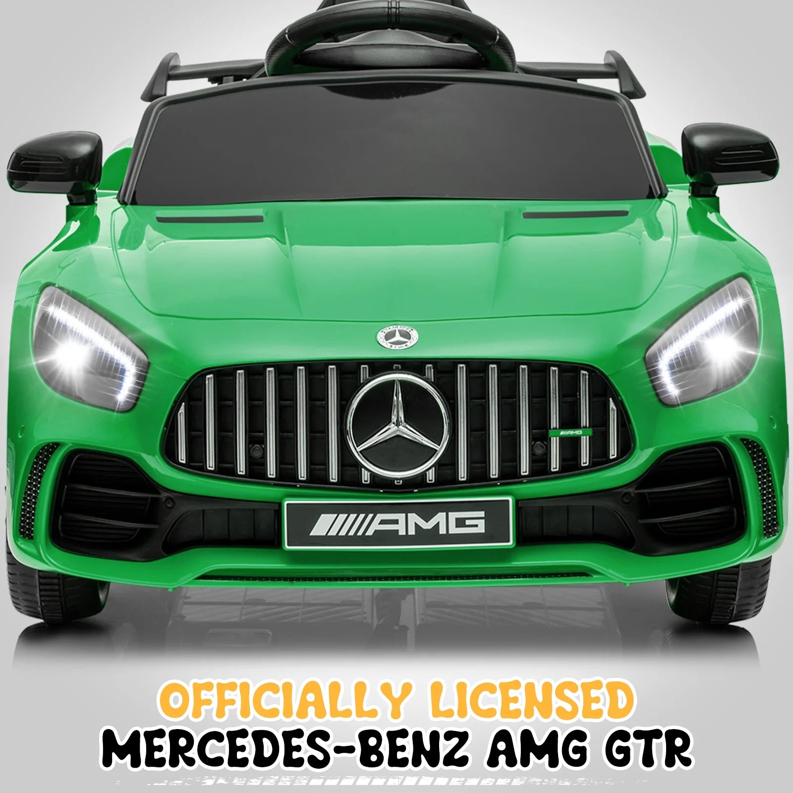 12V Licensed Mercedes-Benz Electric Ride on Cars Toys for Kids, Power Wheels with Parent Remote Control, Green