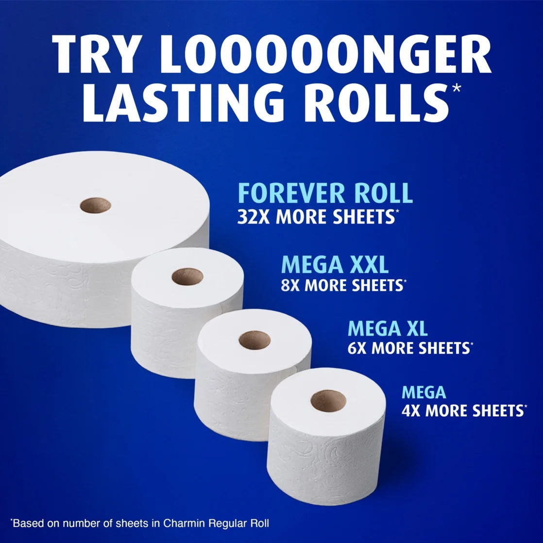 Toilet Paper Ultra Soft, Forever Roll Starter Kit, 1 Holder, 2 Rolls, 2-Ply Bath Tissue