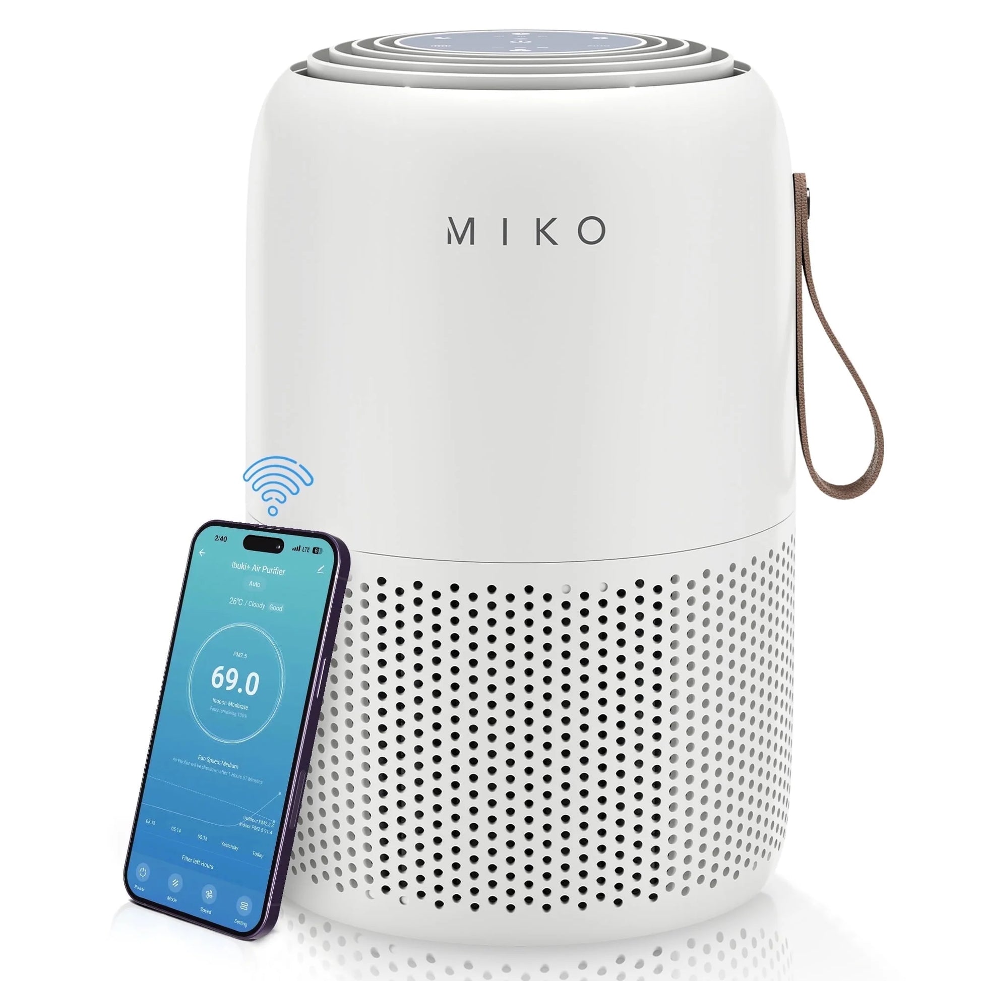 Air Purifier for Large Room up to 1200 Sqft - H13 True HEPA Air Cleaner for Pet Hair, Odors, Dust, Pollen for Home