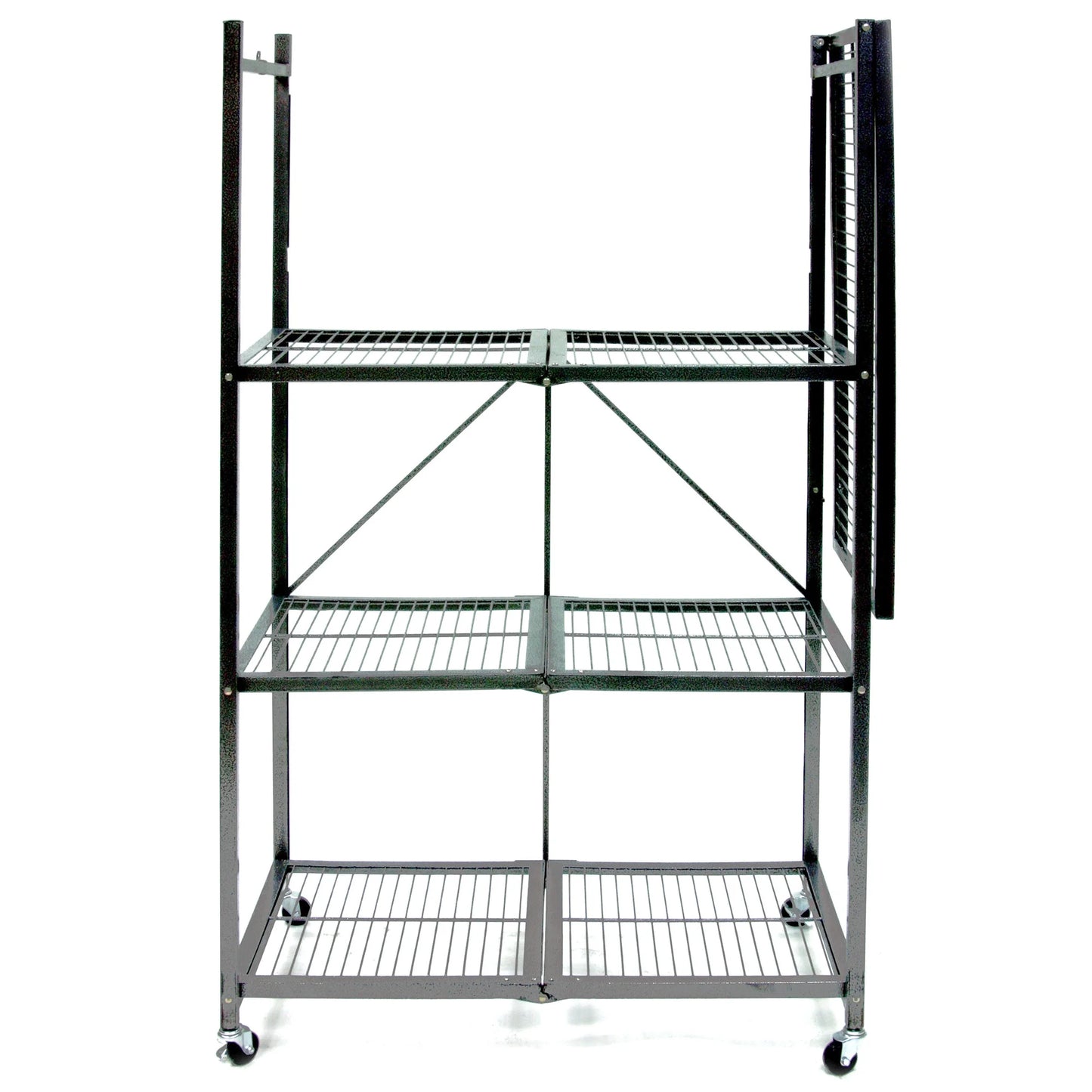 4-Shelf R5 Series Storage Rack with Wheels, Gray