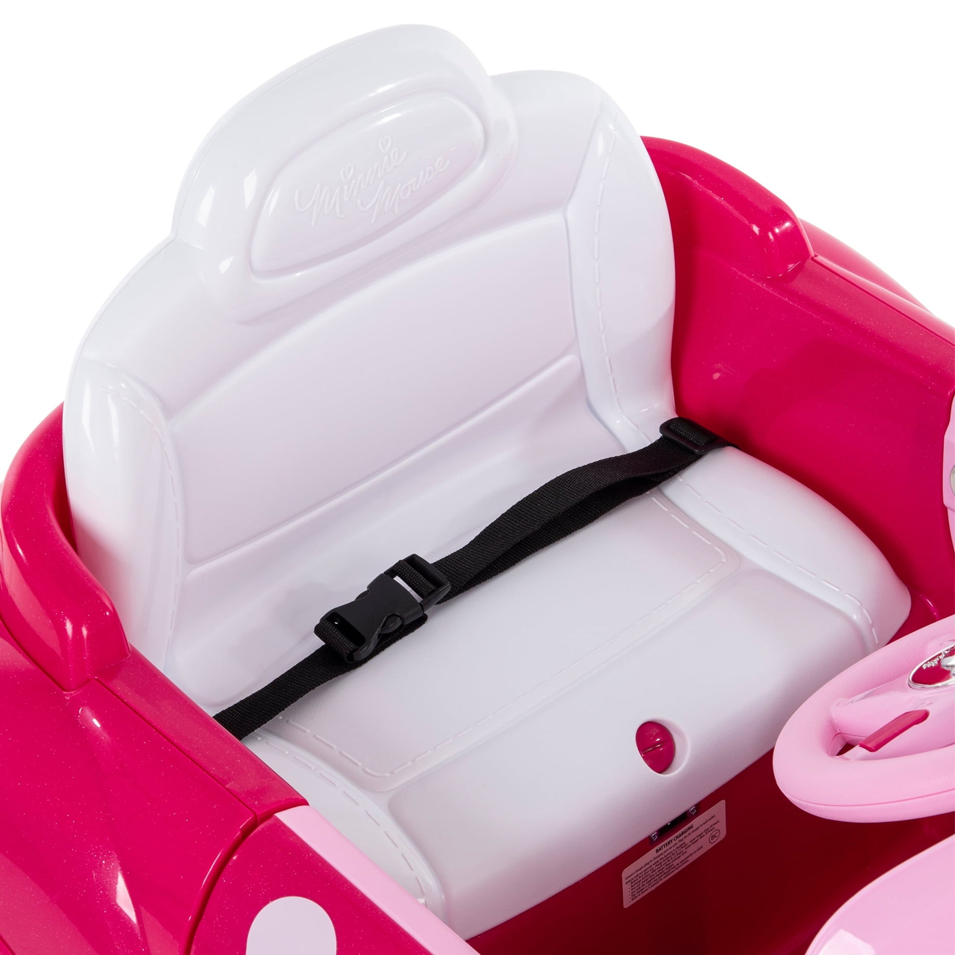6V  Disney Minnie Mouse Battery-Powered Ride-On Car, Kids Ages 3+ - Pink, One Unit
