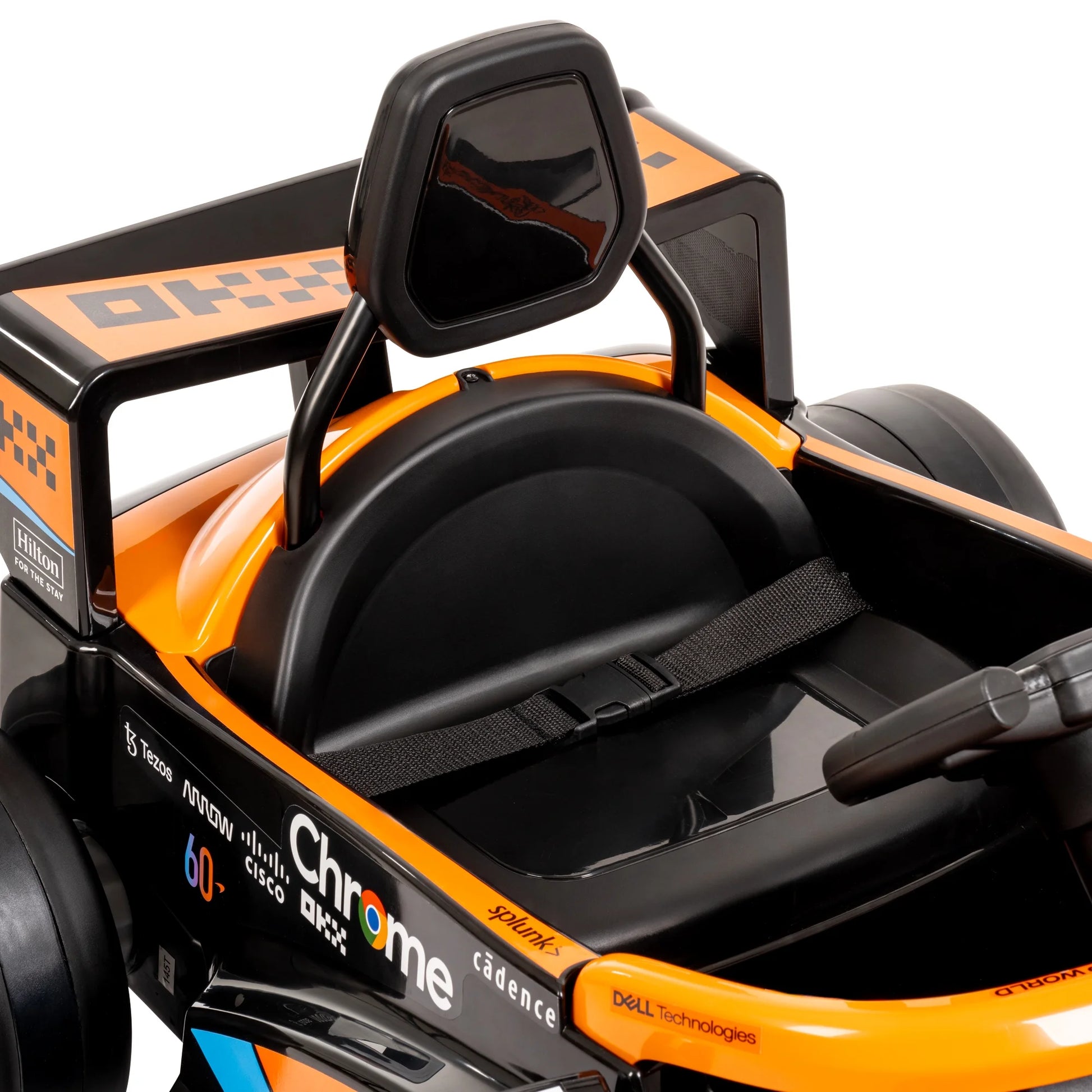 12V Mclaren Formula 1 Kids Ride-On Car with Remote Control, Ages 3–5, Black - One Unit
