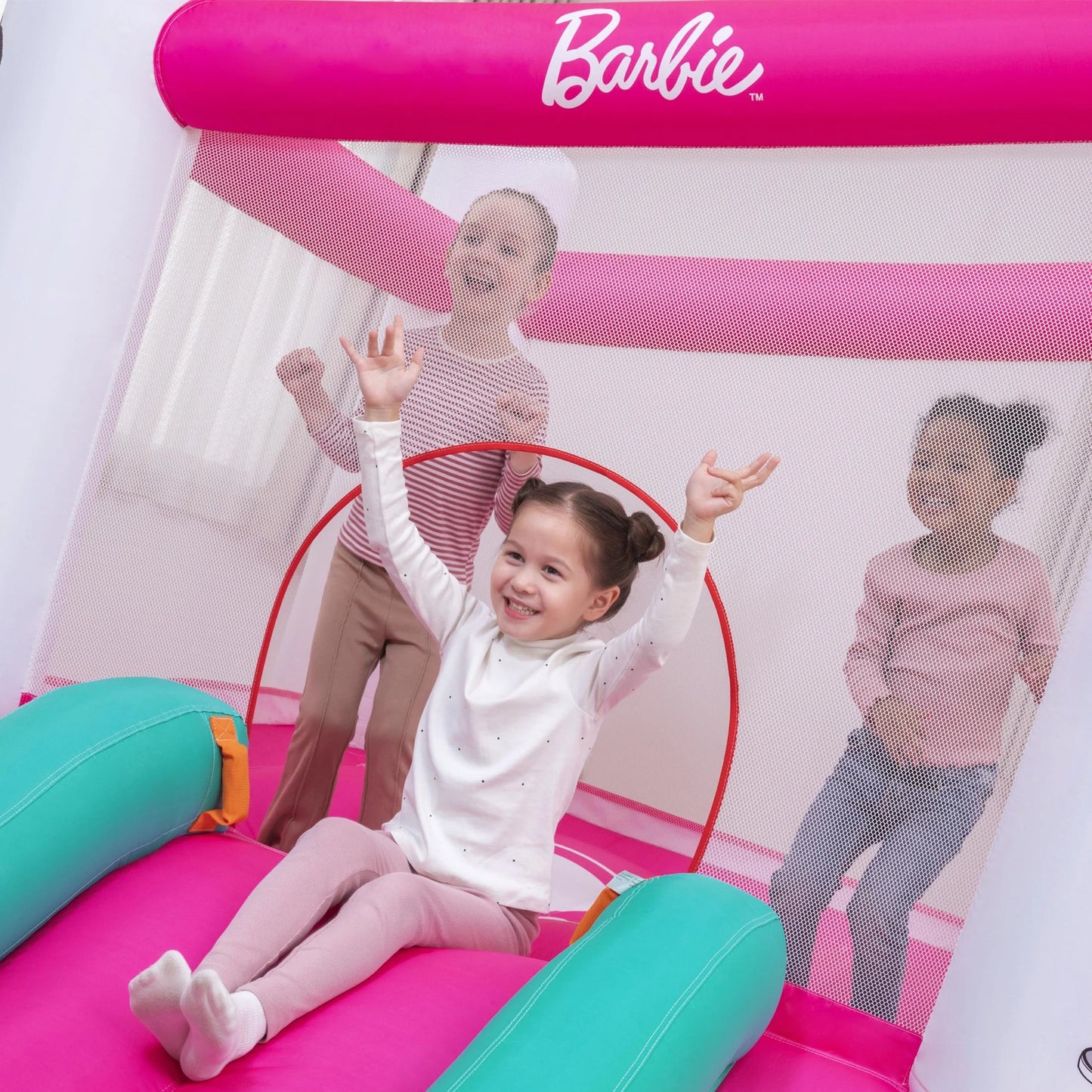 Bounce House with Extra-Wide Slide, Mesh Walls and Blower, Indoor/Outdoor, Ages 3+