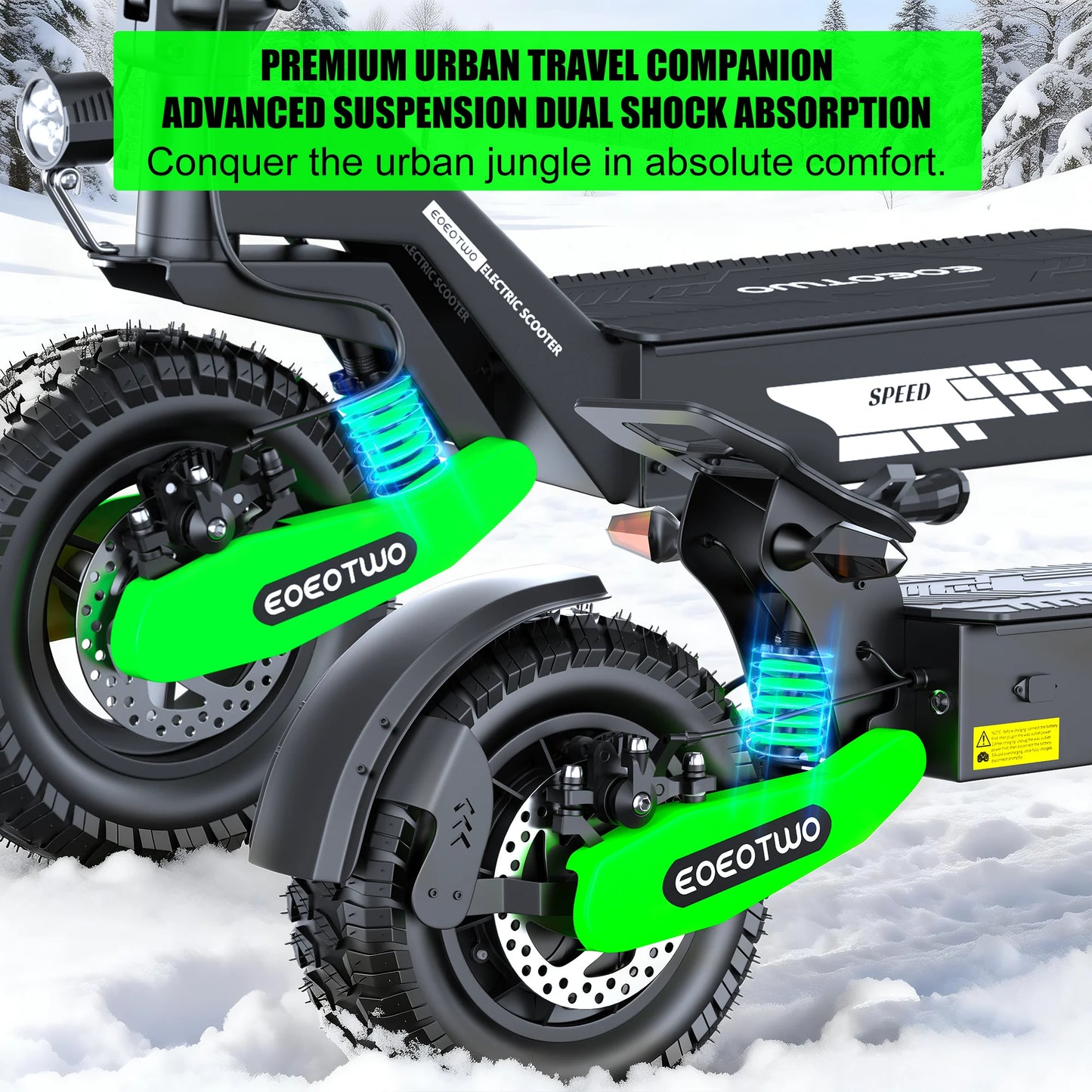 Folding Electric Scooter for Adults, 1200W Motor Fast E-Scooter, up to 30MPH Top Speed & 25Miles Long Range, 48V 13AH,11" Off-Road Tires Escooter, 330Lbs MAX Load
