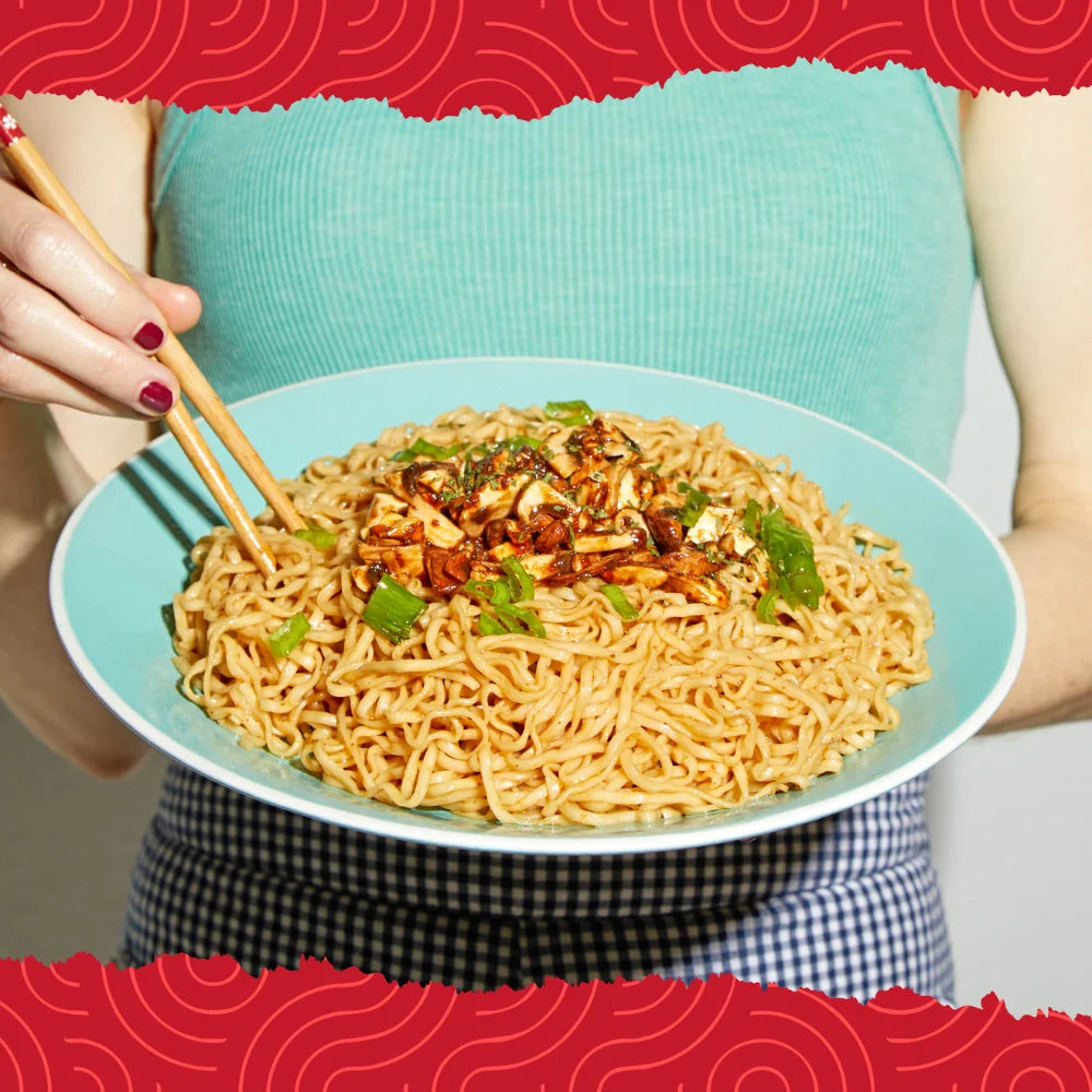 Tainan Thin Noodle with Original Sauce (12 Packs), Premium Air Dried Noodles