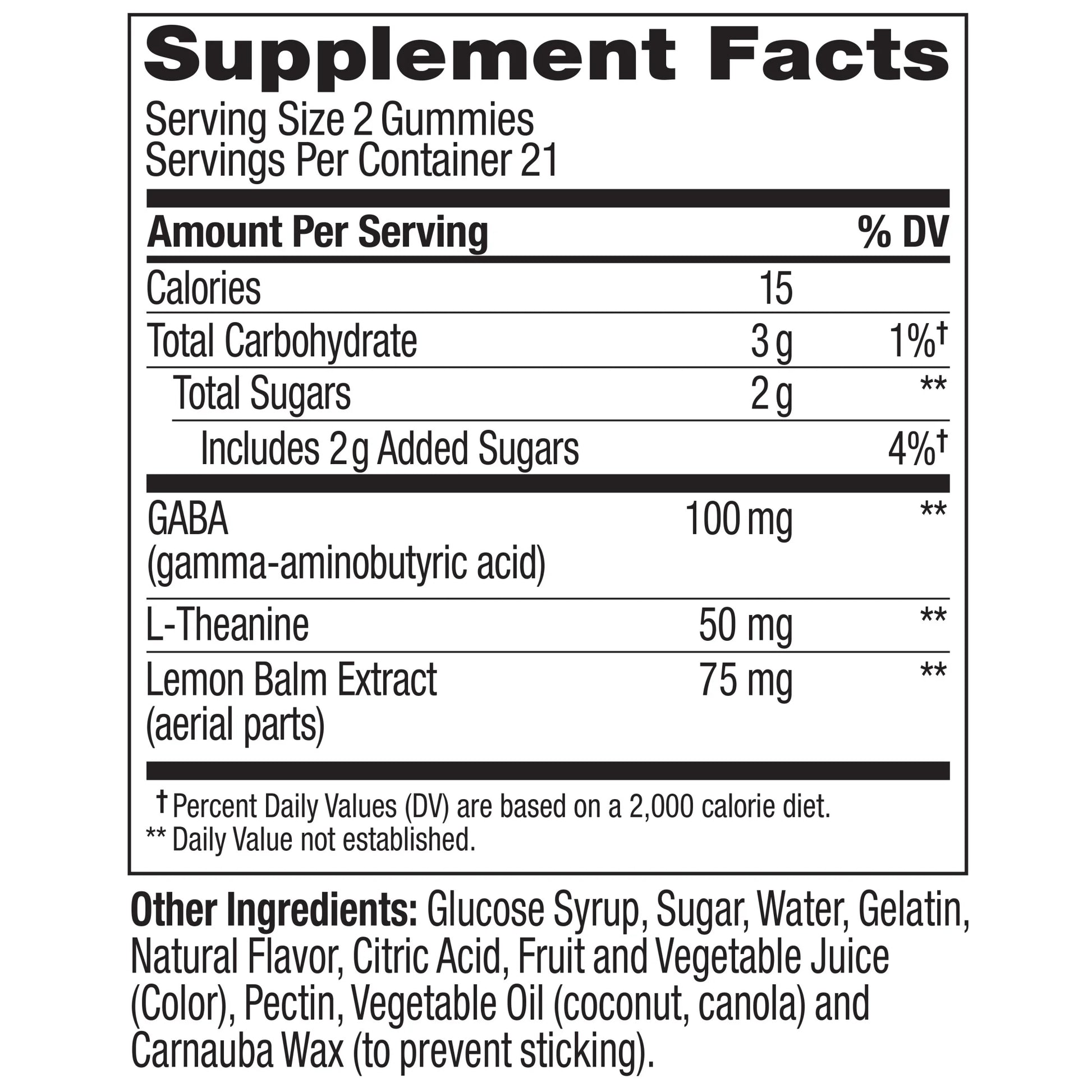 Goodbye Stress Gummy, Stress Support, GABA, L-Theanine, Lemon Balm, Chamomile, Berry, 42 Ct