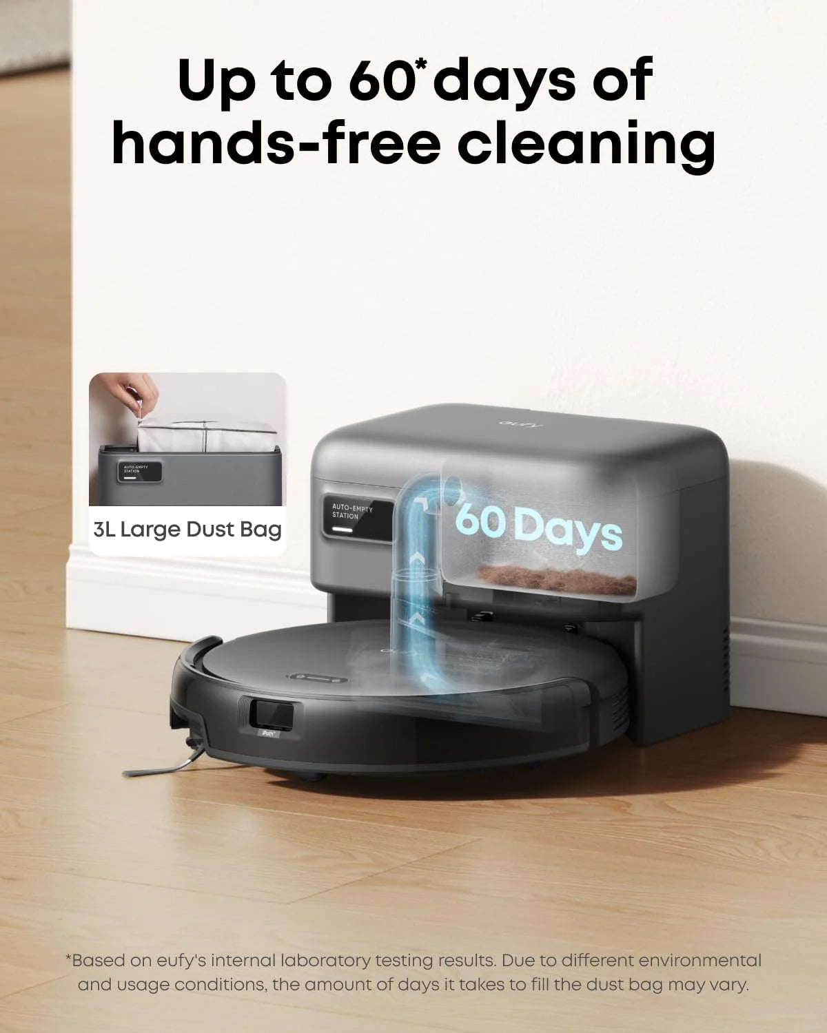 C10 Robot Vacuum with Self Emptying Station, Edge Expansion Brush, 2.85-Inch Ultra-Slim Body, Carpet Cleaning