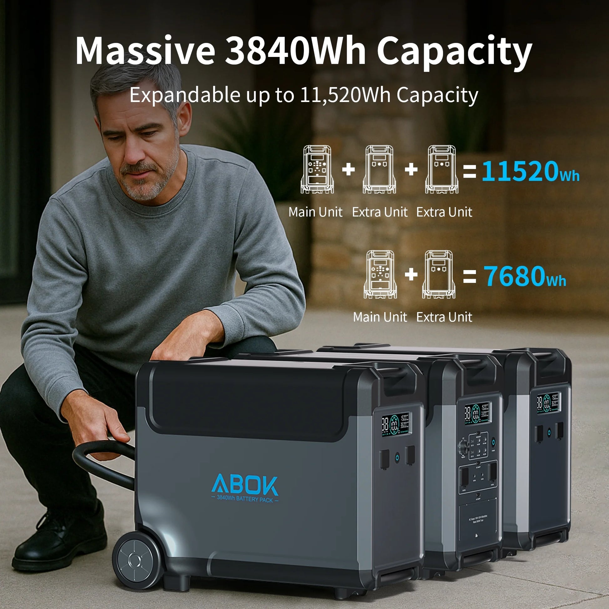 Ark3600 Solar Generator with DC-DC 500W Alternator Charger, 3840Wh 3600W Lifepo4 – Home, Rvs, Outages, Off-Grid