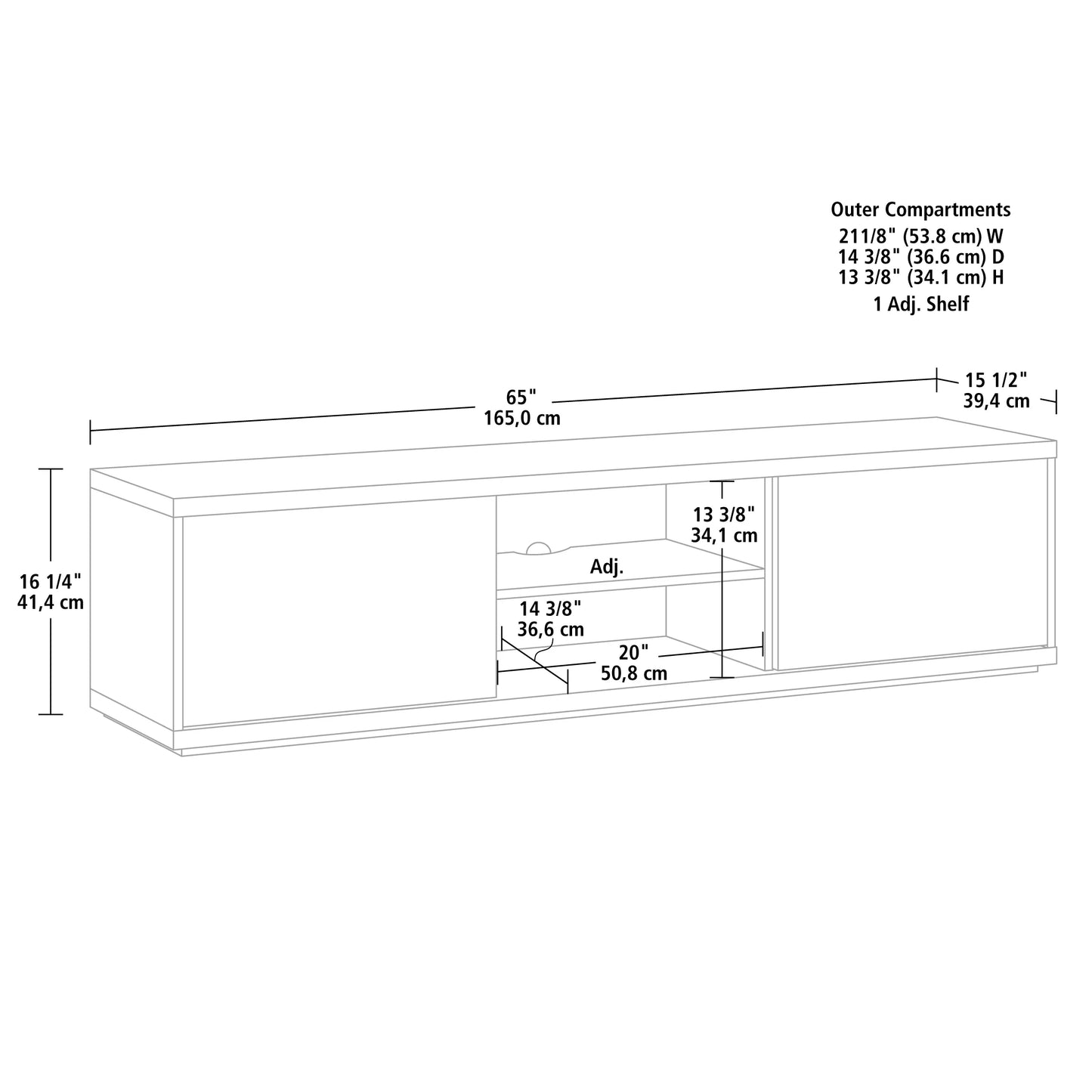Westley Sliding Door TV Stand for Tvs up to 75”, Spring Pine Finish