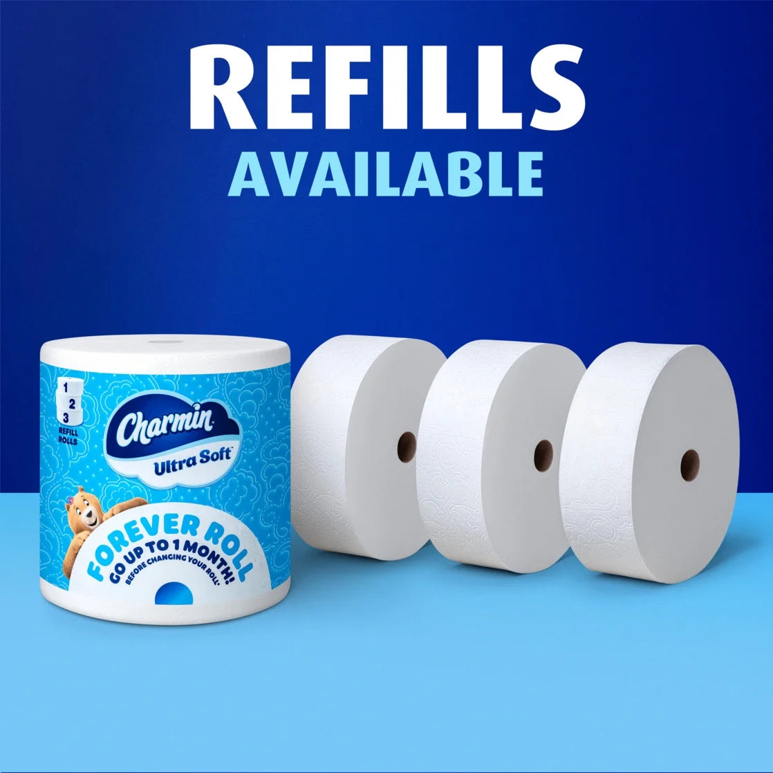 Toilet Paper Ultra Soft, Forever Roll Starter Kit, 1 Holder, 2 Rolls, 2-Ply Bath Tissue