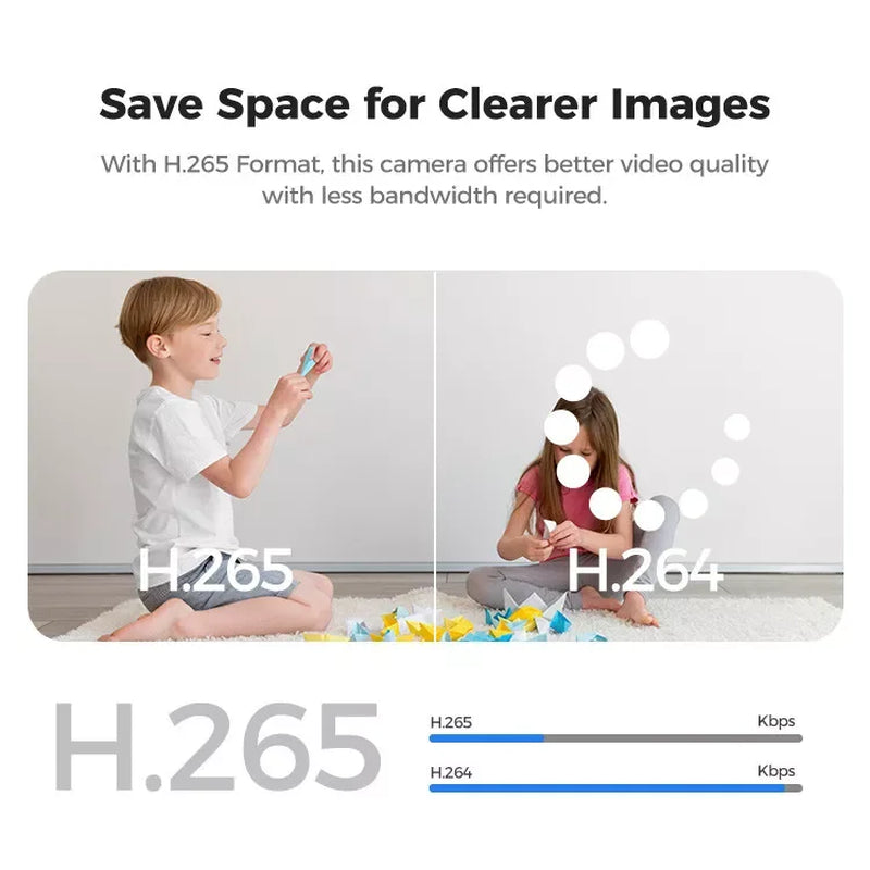 8MP Pixel 4K Smart Home Indoor Security Camera, 2.4G WIFI with Night Vision,Motion Detection for Baby and Pet Monitor, Cloud & SD Card Storage, Works with Alexa& Google Assistant P160M