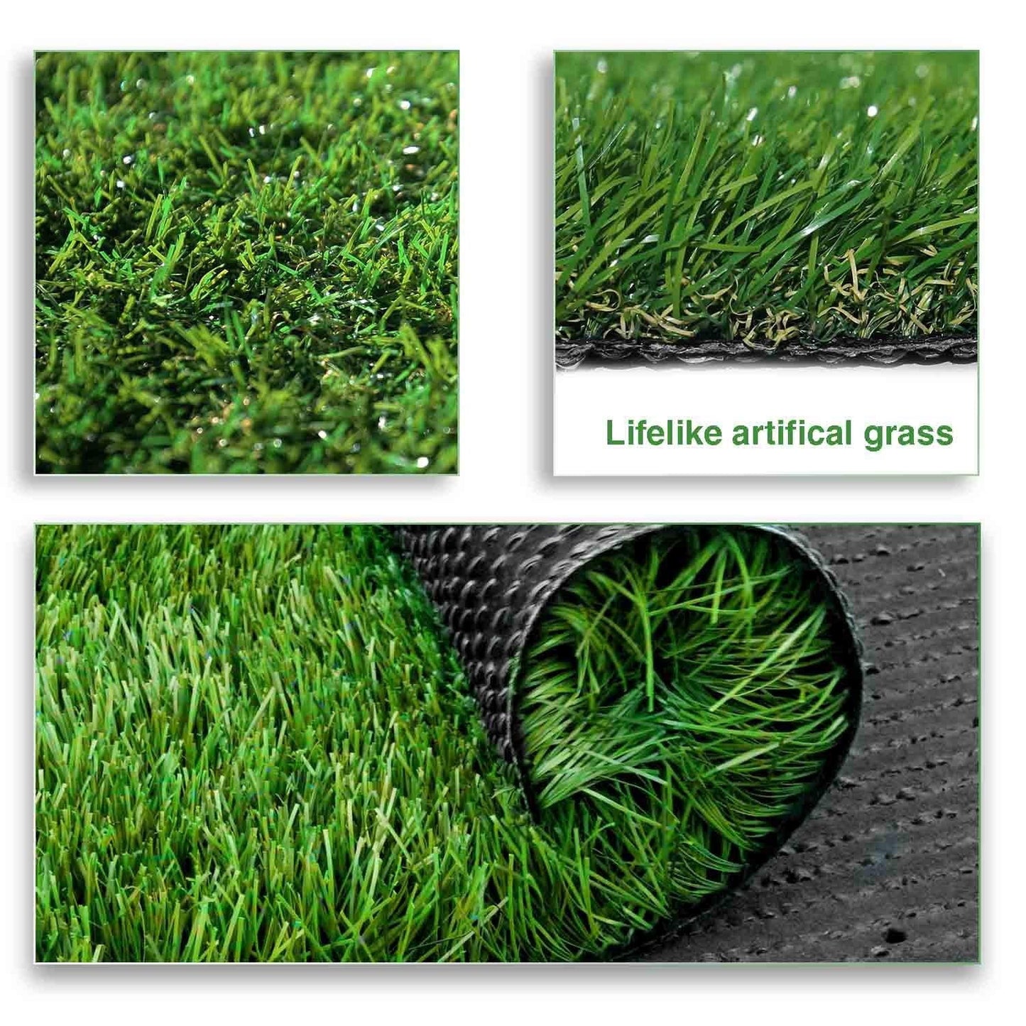Premium Artificial Grass Turf 7' X 13' Green Realistic Fake Grass for Indoor Outdoor Landscape Customized Sizes Available