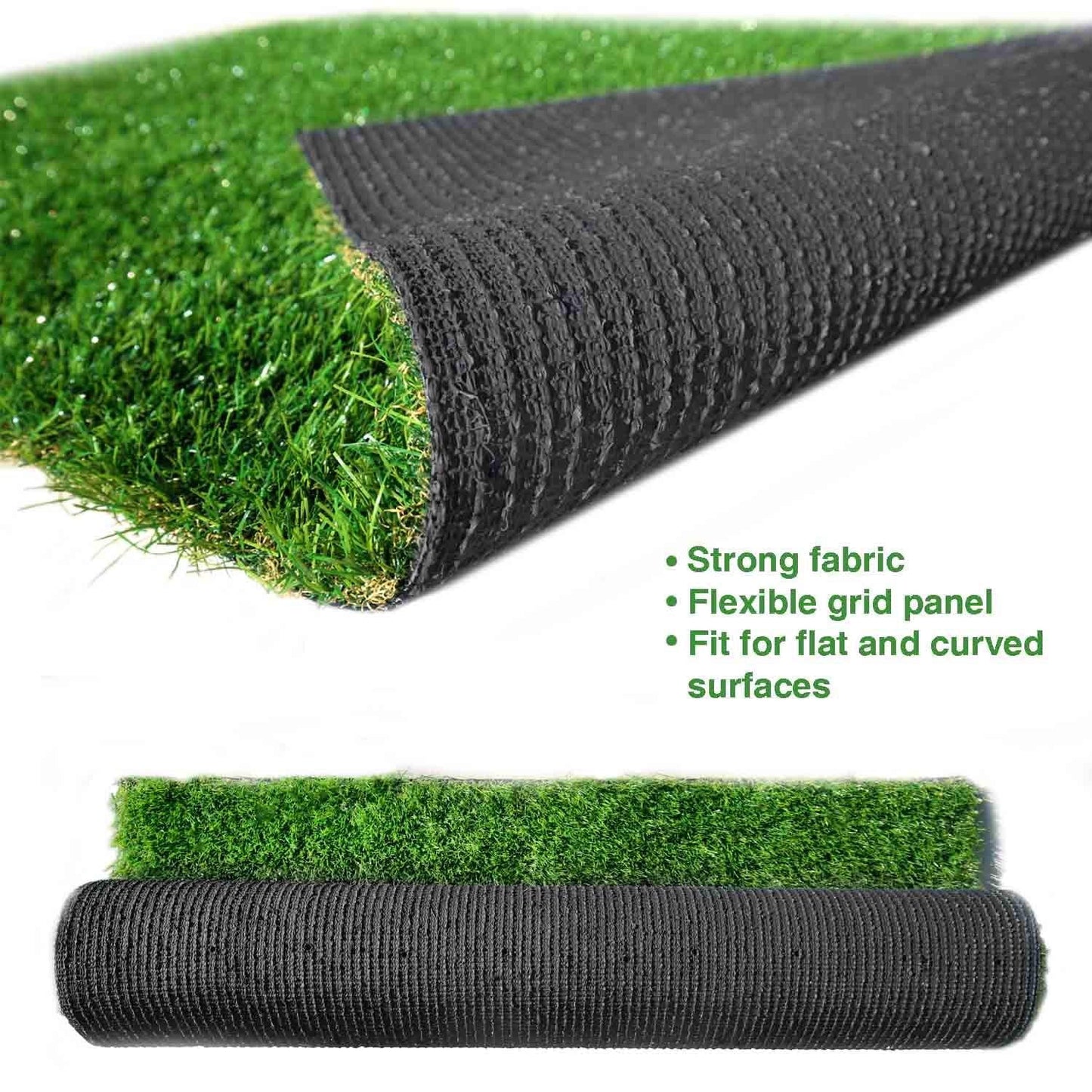Premium Artificial Grass Turf 7' X 13' Green Realistic Fake Grass for Indoor Outdoor Landscape Customized Sizes Available