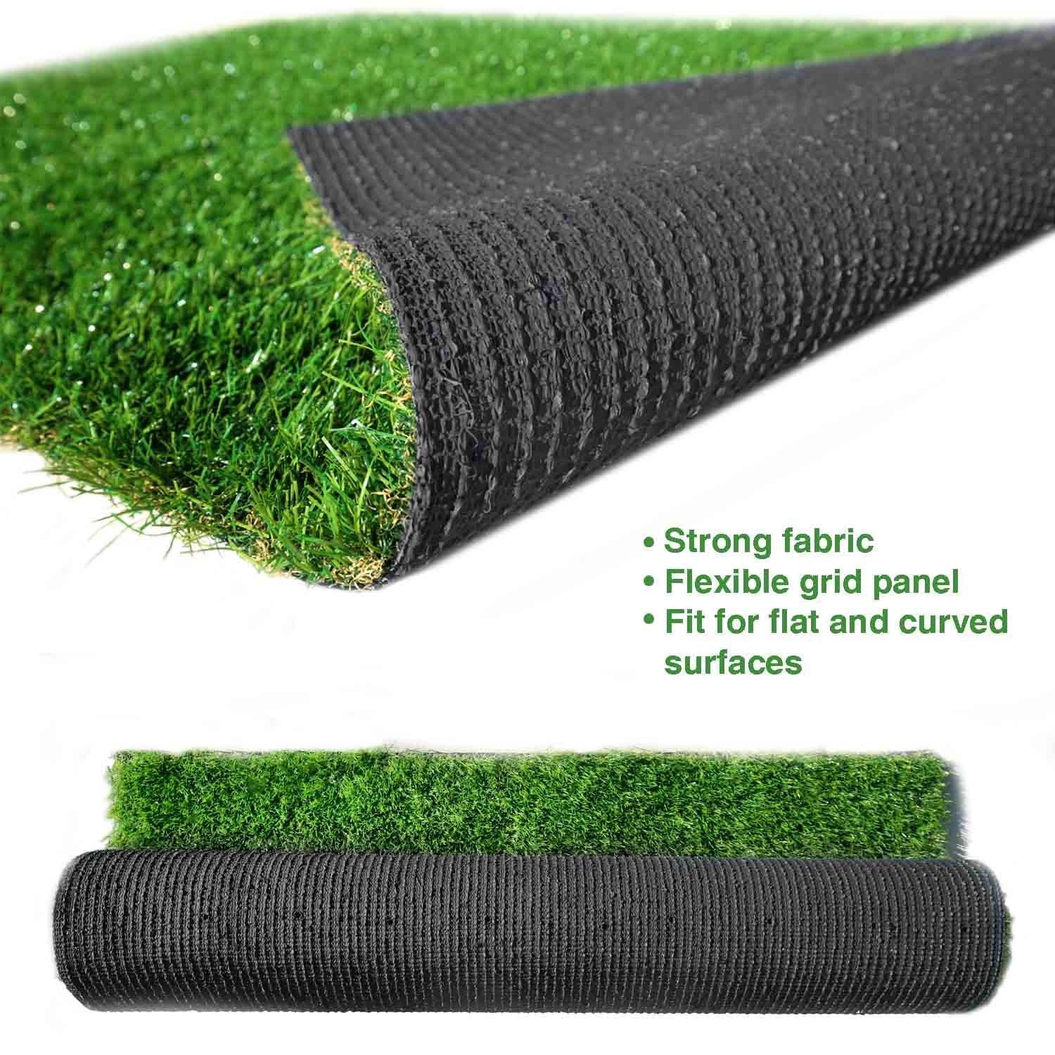 Premium Artificial Grass Turf 7' X 13' Green Realistic Fake Grass for Indoor Outdoor Landscape Customized Sizes Available