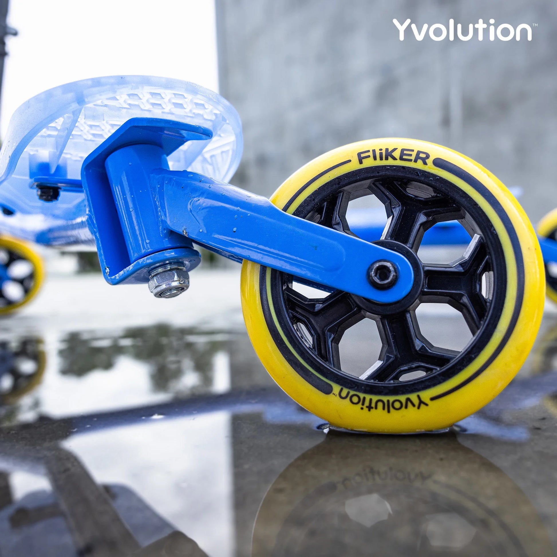 Fliker Air A3 3 Wheels Kids Drift Wiggle Scooter for Boys and Girls Ages 7+ Years (Blue)
