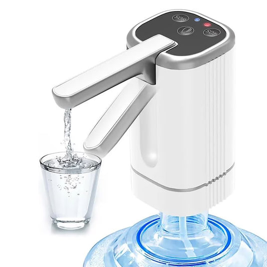 Water Dispenser - 3 or 5 Gallon, Foldable Bucket Water Pump, Portable Automatic Water Dispenser Pump for Camping, Travel, Home, Kitchen, Office, Compatible with Most of 2-5 GAL Water Bottles