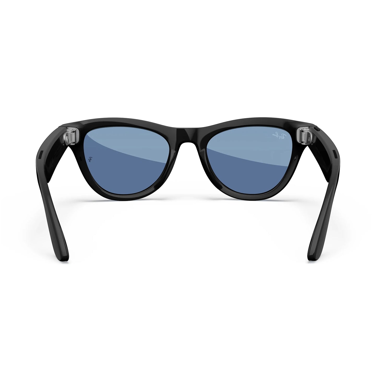 Ray-Ban , Skyler Glasses with  AI, Audio, Photo, Video Compatibility, Shiny Black, Blue Transition, Regular Fit