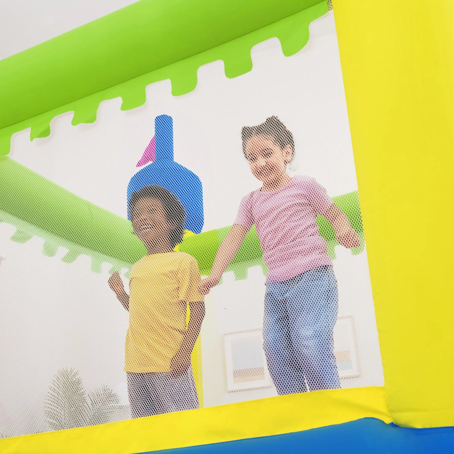 Castletopia Bounce House with Extra-Wide Slide and Blower, Indoor/Outdoor, Ages 3+