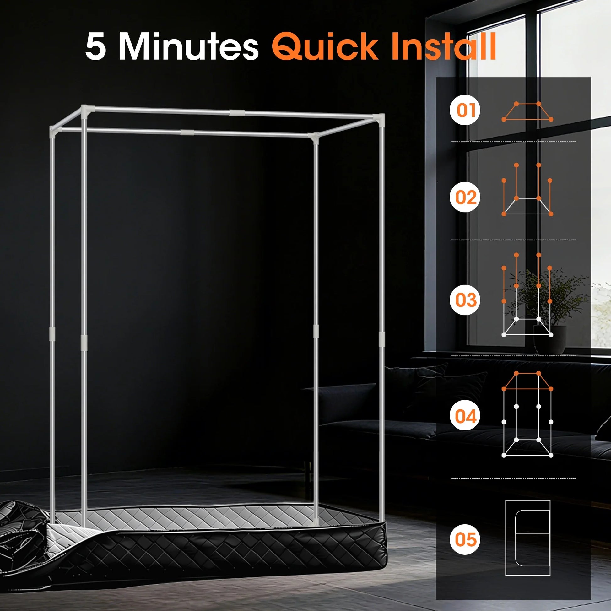 2 Person Extra Large Sauna Box with 2.6L 1200W, 9-Level Temperature, 10-Min Rapid Heating, 99Min-Timer, for Relieve Fatigue and Improve Sleep, 71" X 49"X 36", Black