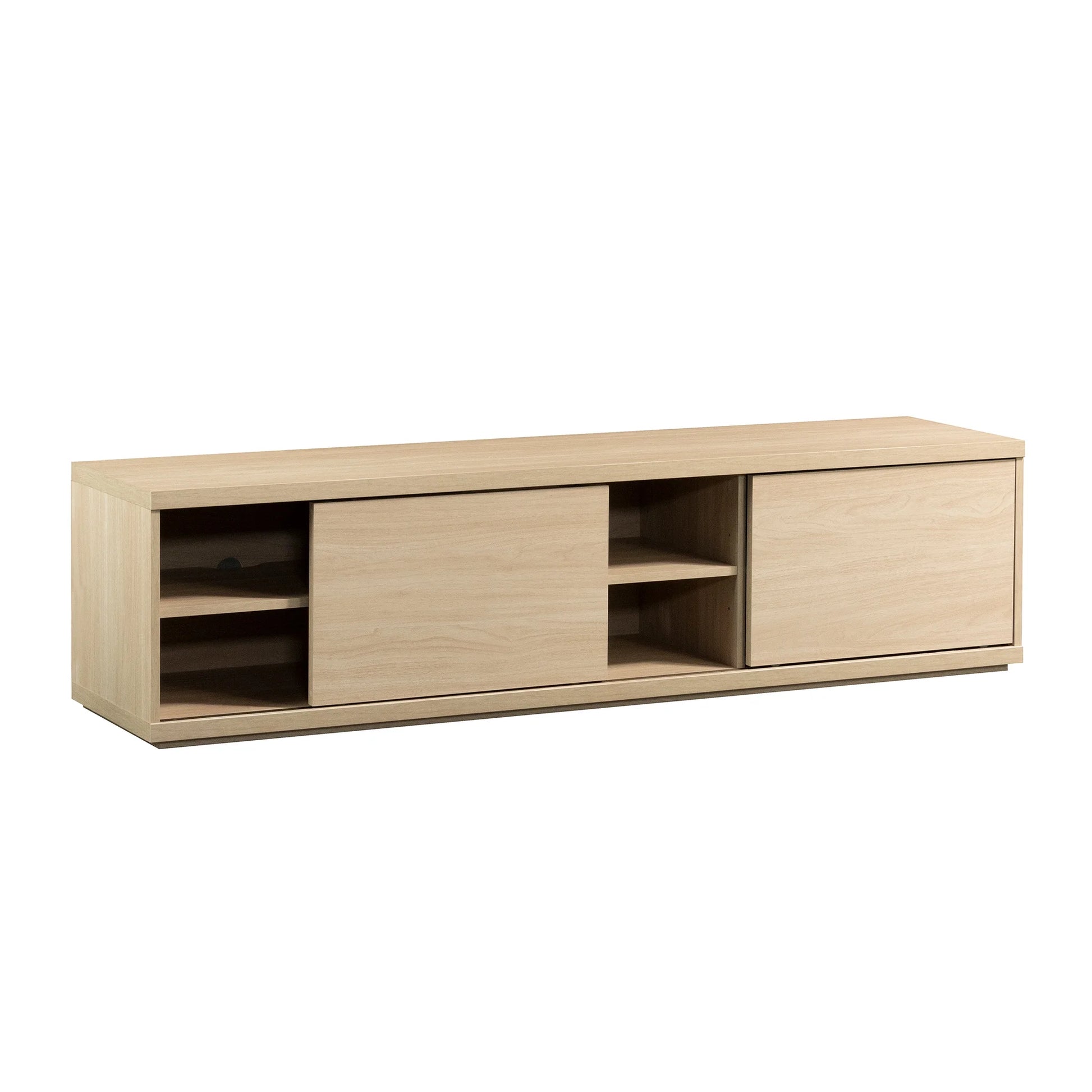 Westley Sliding Door TV Stand for Tvs up to 75”, Spring Pine Finish