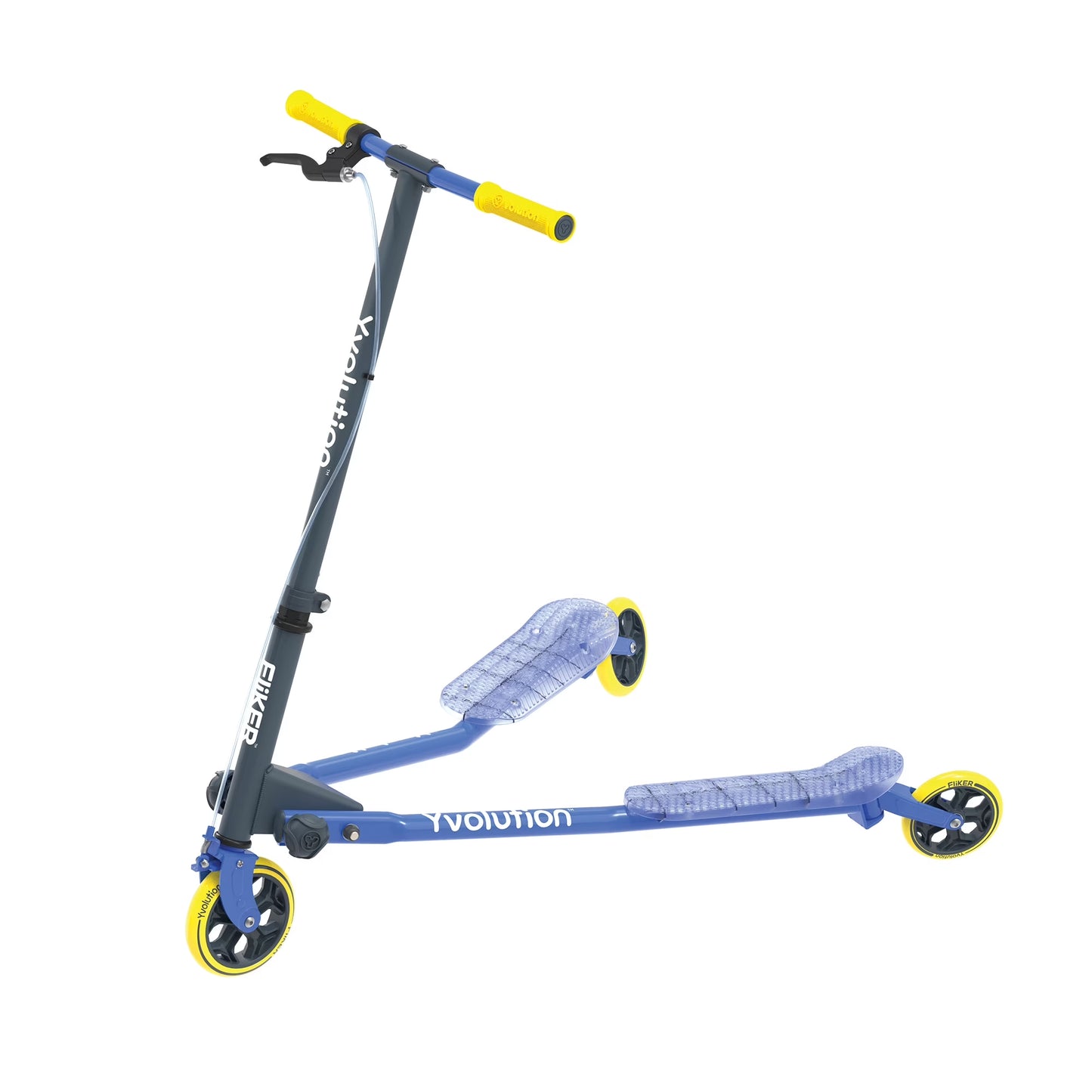 Fliker Air A3 3 Wheels Kids Drift Wiggle Scooter for Boys and Girls Ages 7+ Years (Blue)