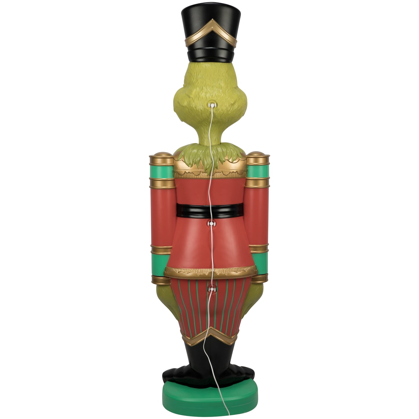 Giant Christmas Nutcracker LED Blow Mold Outdoor Decor, 22.04" X 15.94" X 72.04", 18.6 Lb