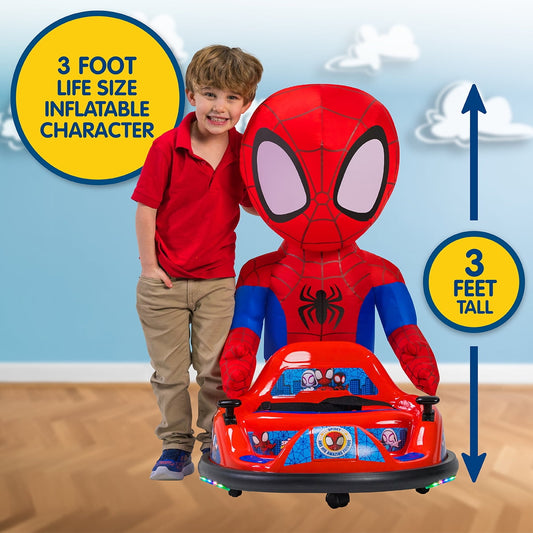 Marvel Spidey Imaginair 6V Ride-On Bumper Car with Inflatable Character