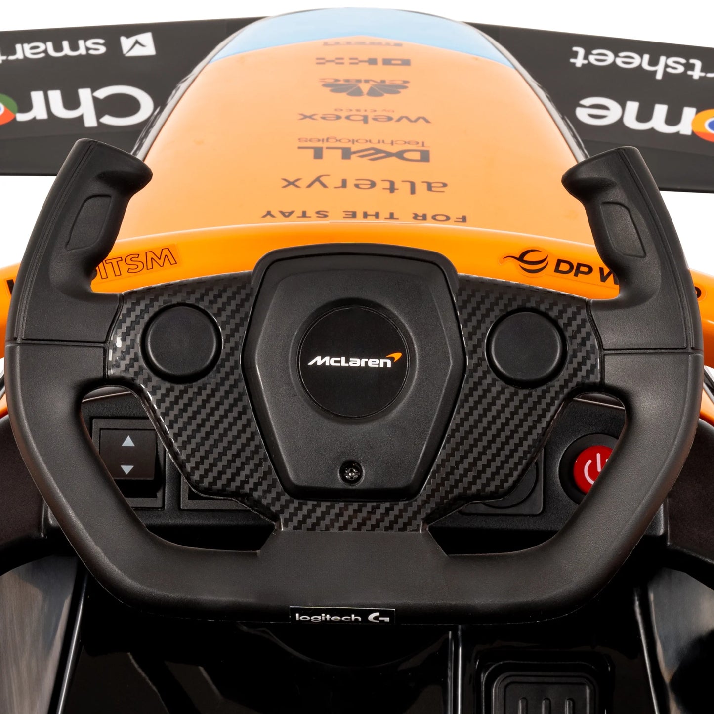12V Mclaren Formula 1 Kids Ride-On Car with Remote Control, Ages 3–5, Black - One Unit