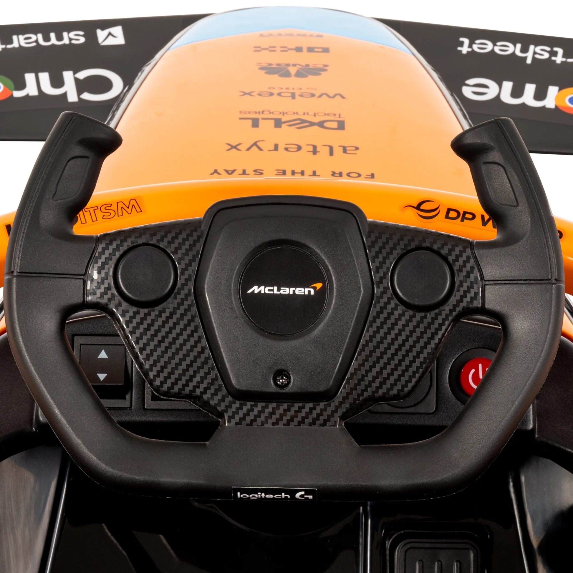 12V Mclaren Formula 1 Kids Ride-On Car with Remote Control, Ages 3–5, Black - One Unit