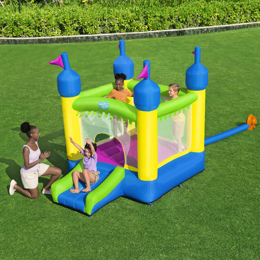 Castletopia Bounce House with Extra-Wide Slide and Blower, Indoor/Outdoor, Ages 3+