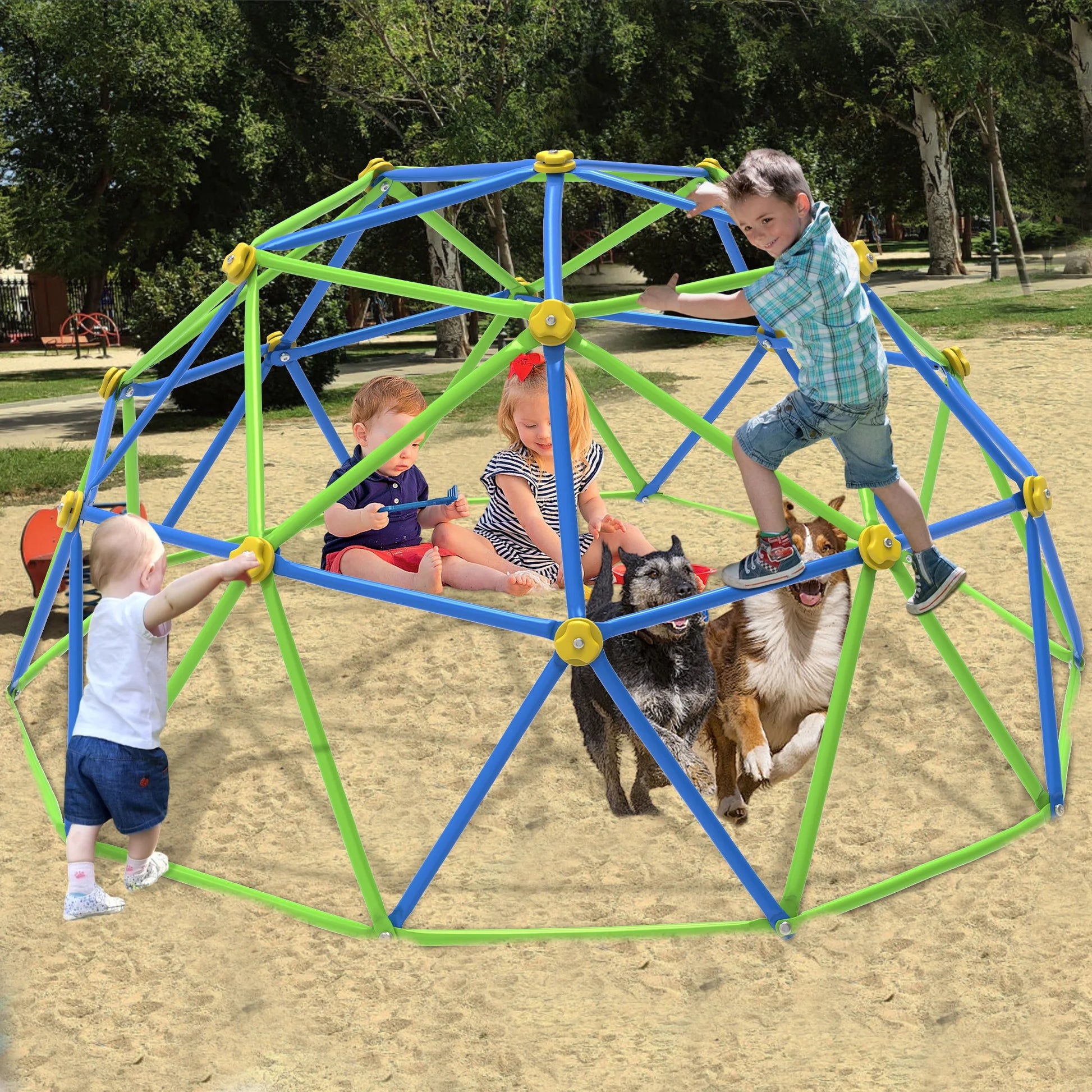 10 FT Dome Climber Jungle Gym for Kids - Outdoor Rust-Resistant Play Equipment, Easy Assembly, Supports 1000 Lbs