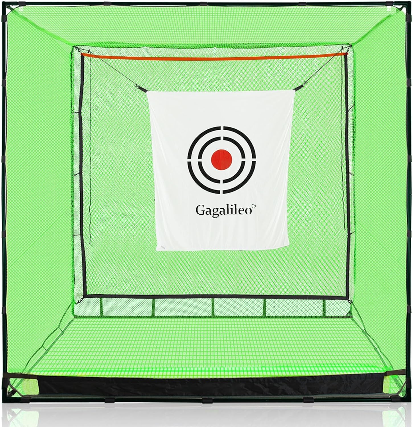 Golf Cage Net with Steel Frame and Target: 10X10X10FT Heavy Duty Practice Net for Backyard Driving & Indoor Driving Range Outdoor Training