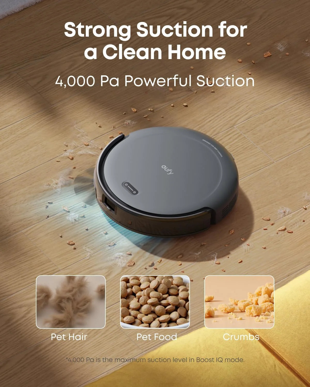 C10 Robot Vacuum with Self Emptying Station, Edge Expansion Brush, 2.85-Inch Ultra-Slim Body, Carpet Cleaning