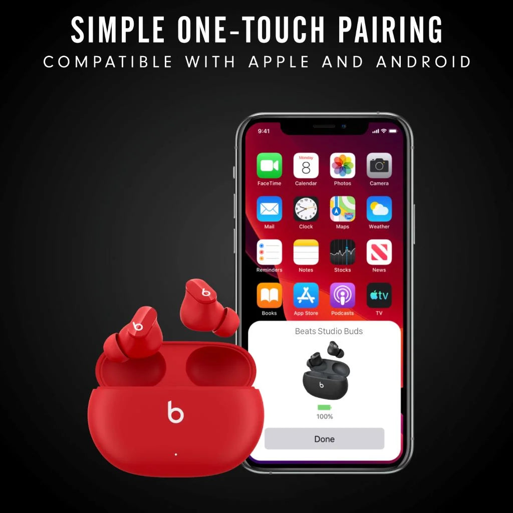Studio Buds True Wireless Bluetooth Earbud Headphones Type, Red