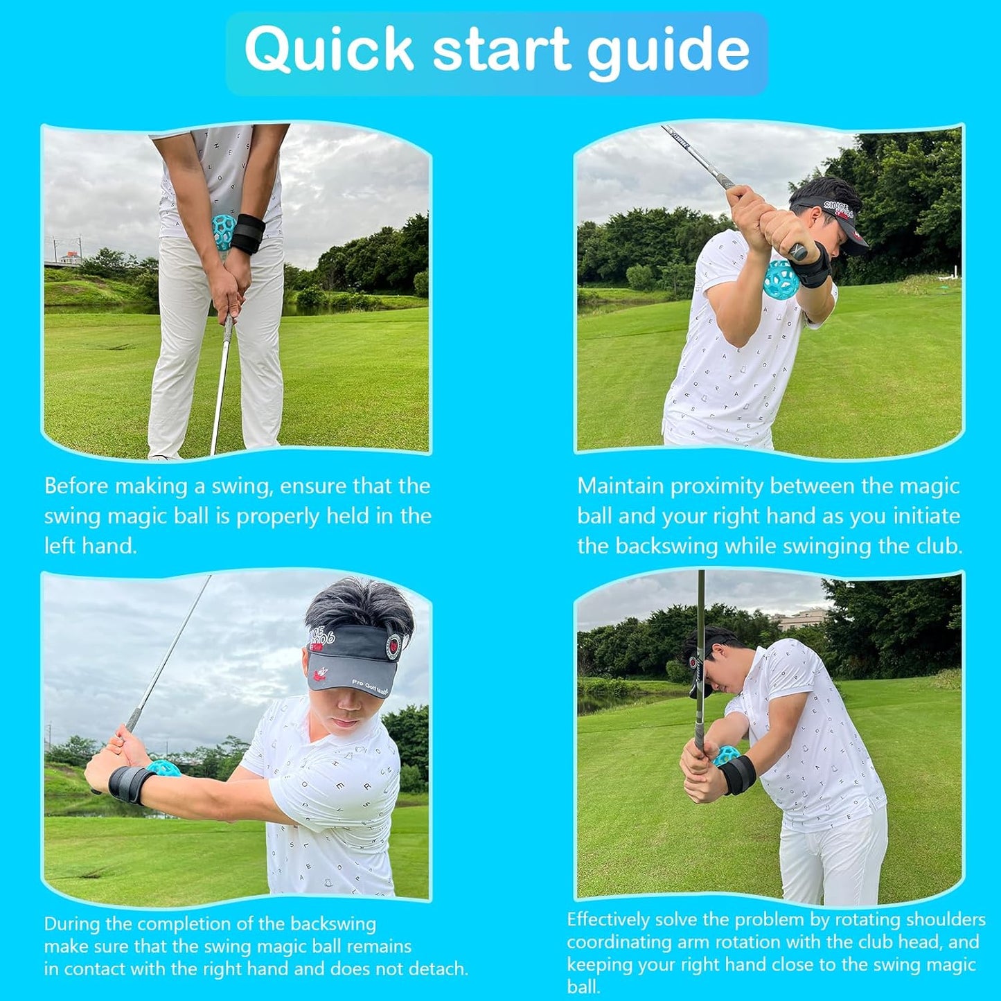 Golf Trainer Ball Golf Training Aid Golf Swing Trainer Golf Swing Training Aid Smart Ball Golf Training Aid Golf Swing Training Aid Golf Wrist Trainer Golf Training Equipment for Beginner