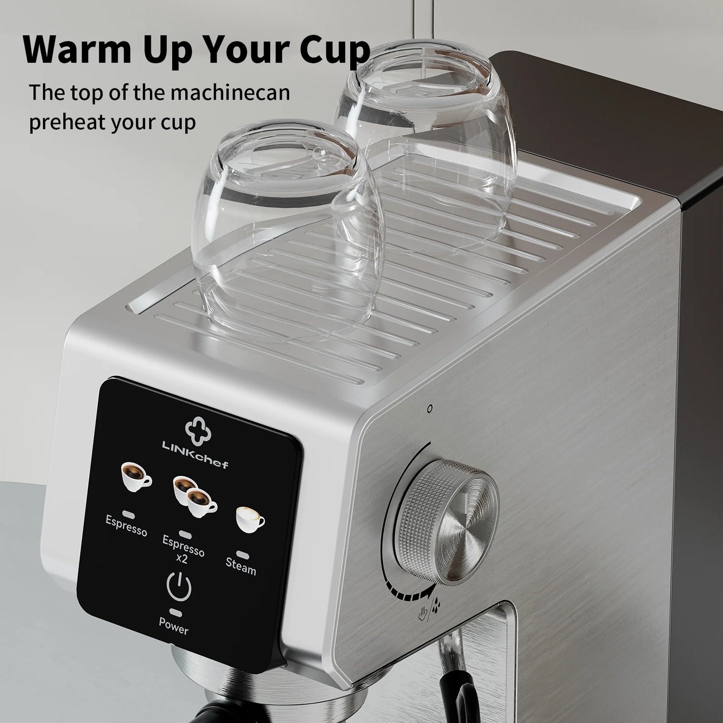 Espresso Machine 20 Bar, Professional Espresso Maker with Milk Frother Steam Wand