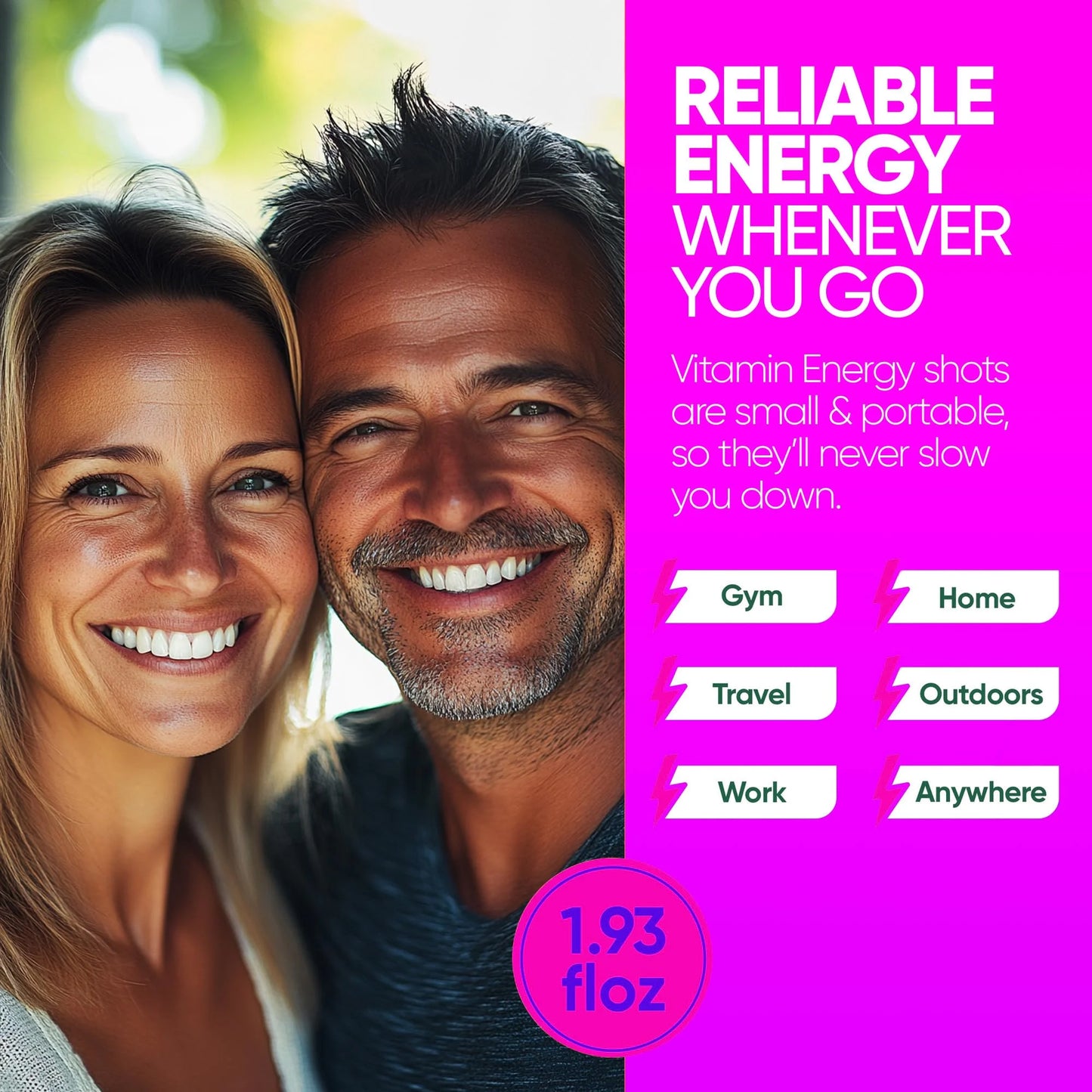 B12 Extra Strength Shot, Pink Berry, 12 Pack – 260Mg Natural Caffeine, 11,000% DV B12 & B6, Zero Sugar, 1.93 Fl Oz