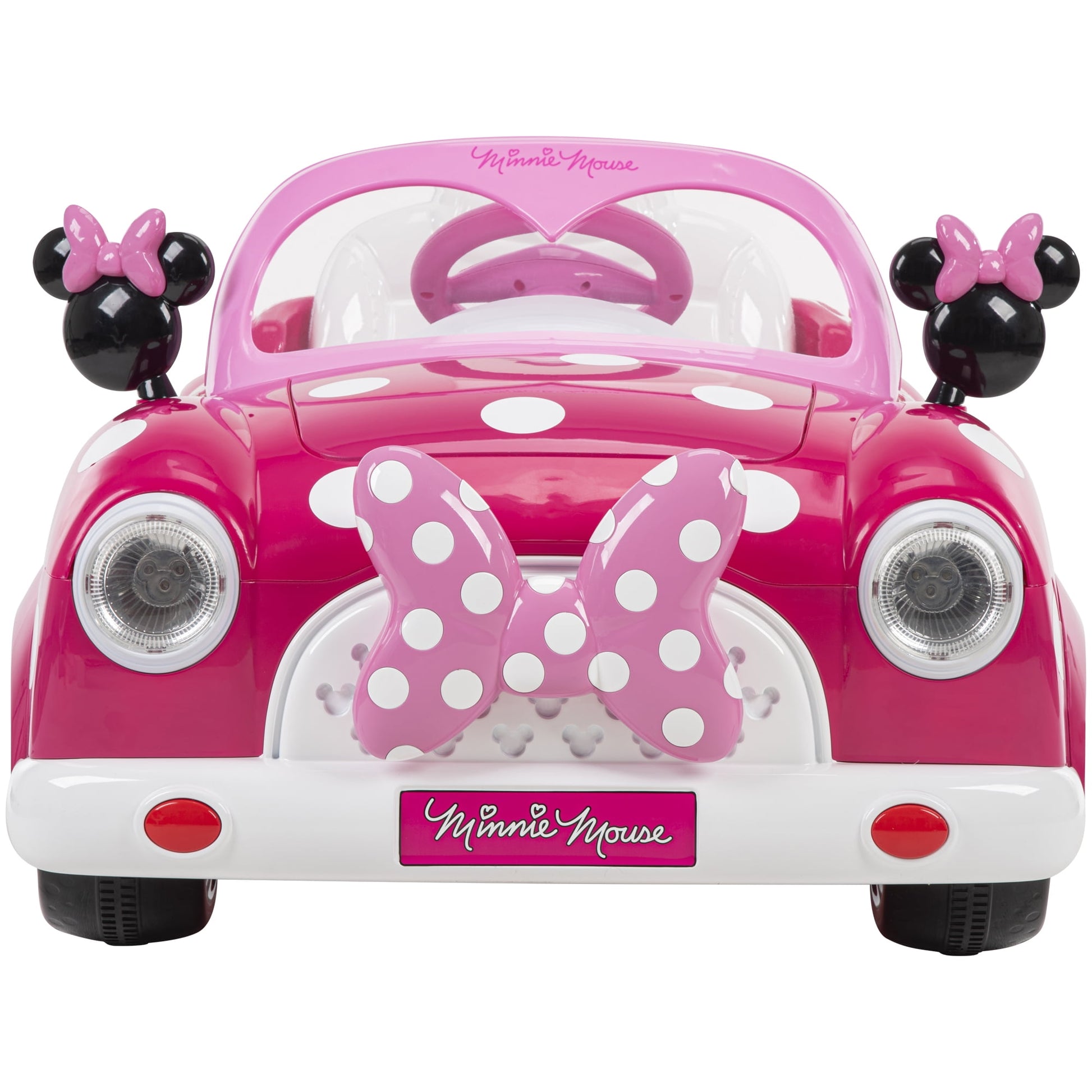 6V  Disney Minnie Mouse Battery-Powered Ride-On Car, Kids Ages 3+ - Pink, One Unit