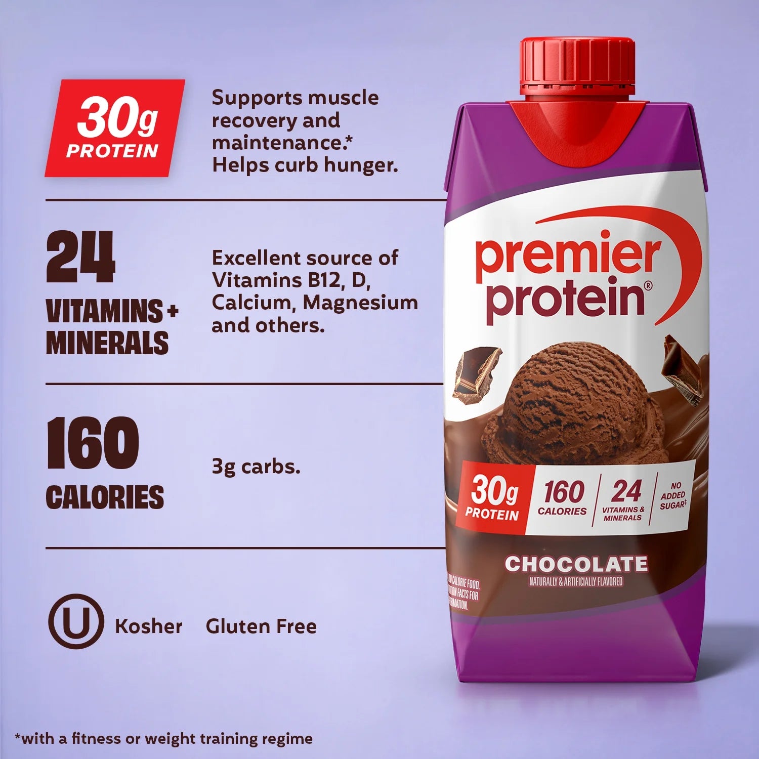 Shake, Chocolate, 30G Protein, 11 Fl Oz, 12 Ct