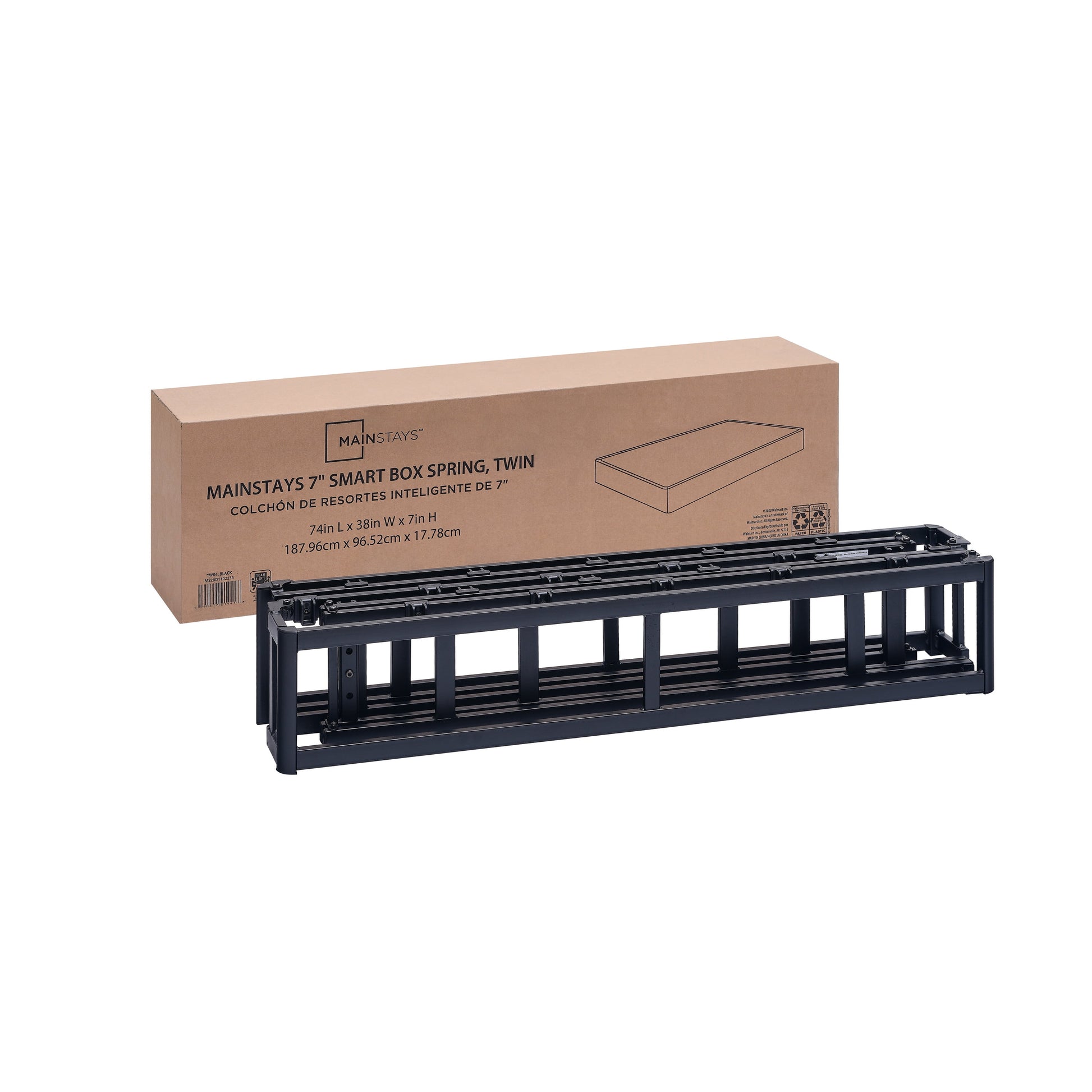 7" Easy Assembly Smart Box Spring, Twin
