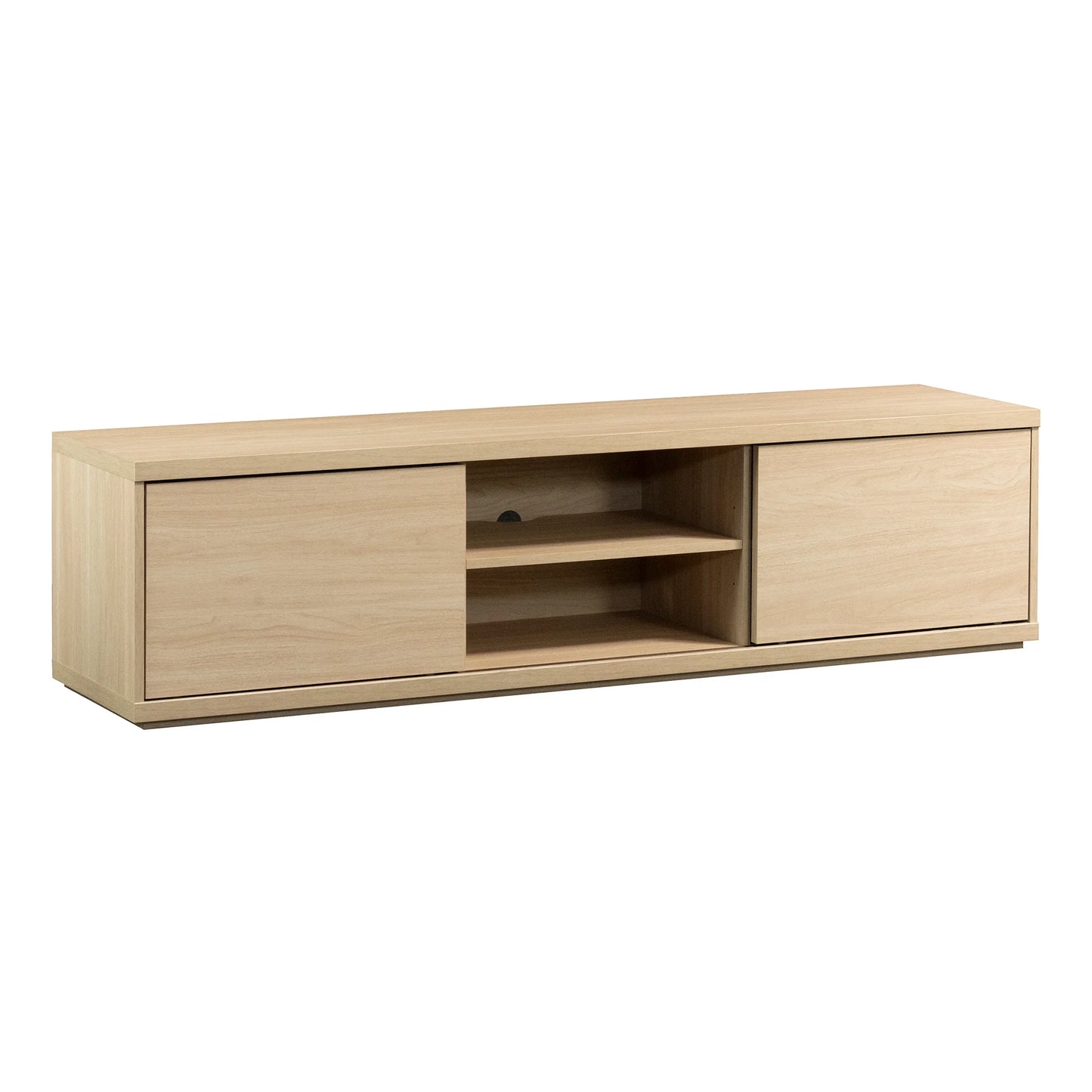 Westley Sliding Door TV Stand for Tvs up to 75”, Spring Pine Finish