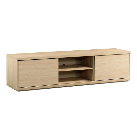 Westley Sliding Door TV Stand for Tvs up to 75”, Spring Pine Finish