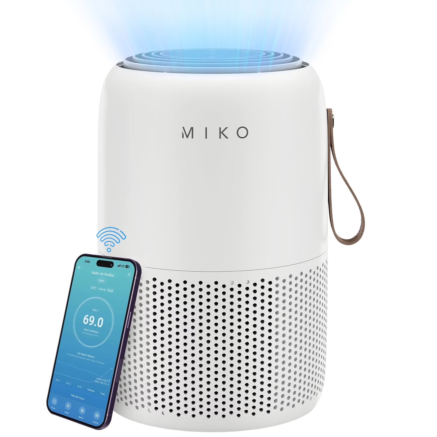 Air Purifier for Large Room up to 1200 Sqft - H13 True HEPA Air Cleaner for Pet Hair, Odors, Dust, Pollen for Home