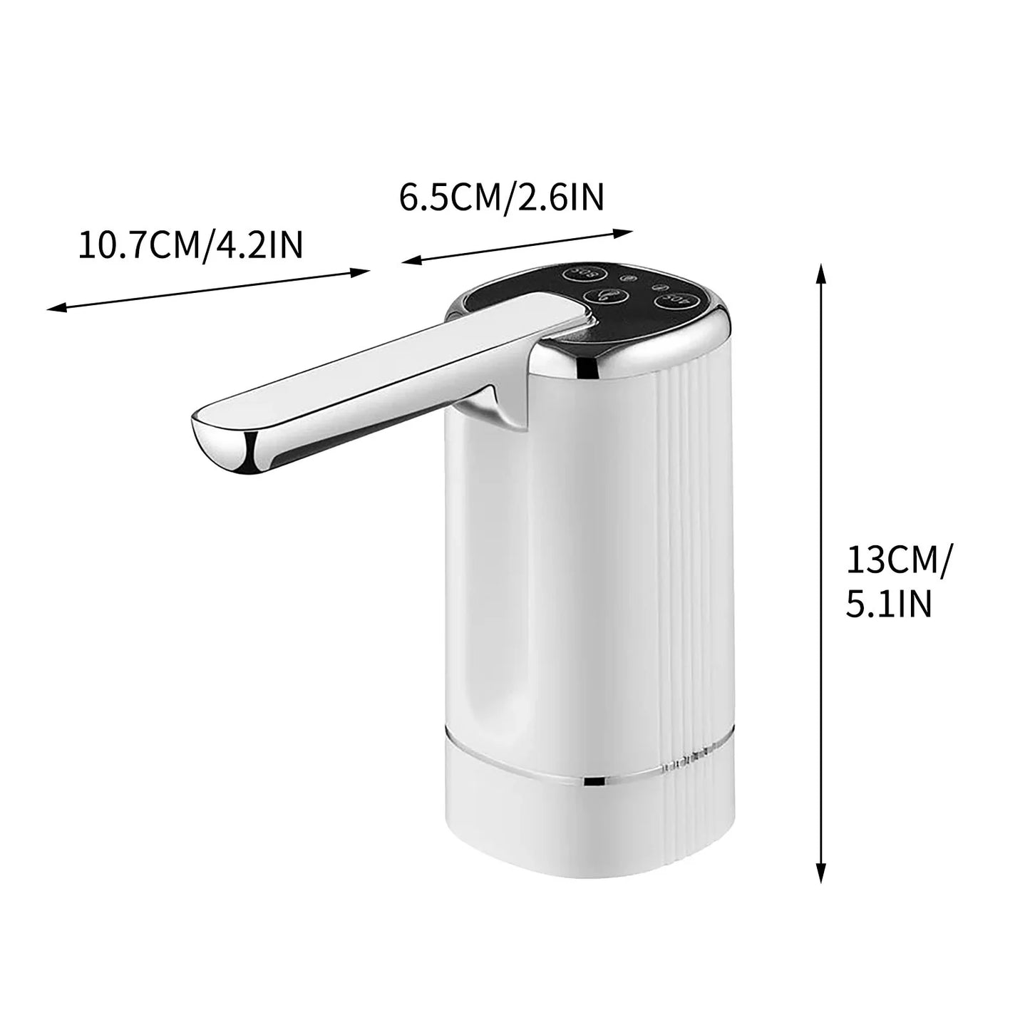 Water Dispenser - 3 or 5 Gallon, Foldable Bucket Water Pump, Portable Automatic Water Dispenser Pump for Camping, Travel, Home, Kitchen, Office, Compatible with Most of 2-5 GAL Water Bottles
