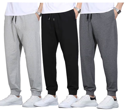 3 Pack Men'S Active Athletic Casual Jogger Running Sweatpants Workout Gym Pants with Pockets
