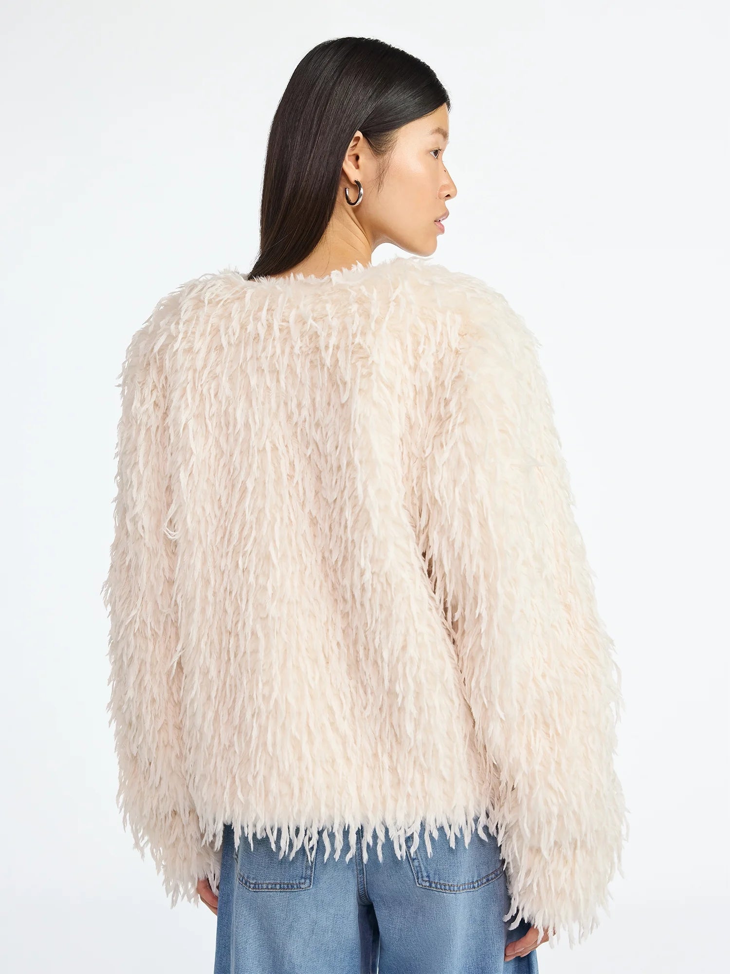 Women'S and Women'S plus Whispy Faux Fur Jacket, Sizes XS-4X